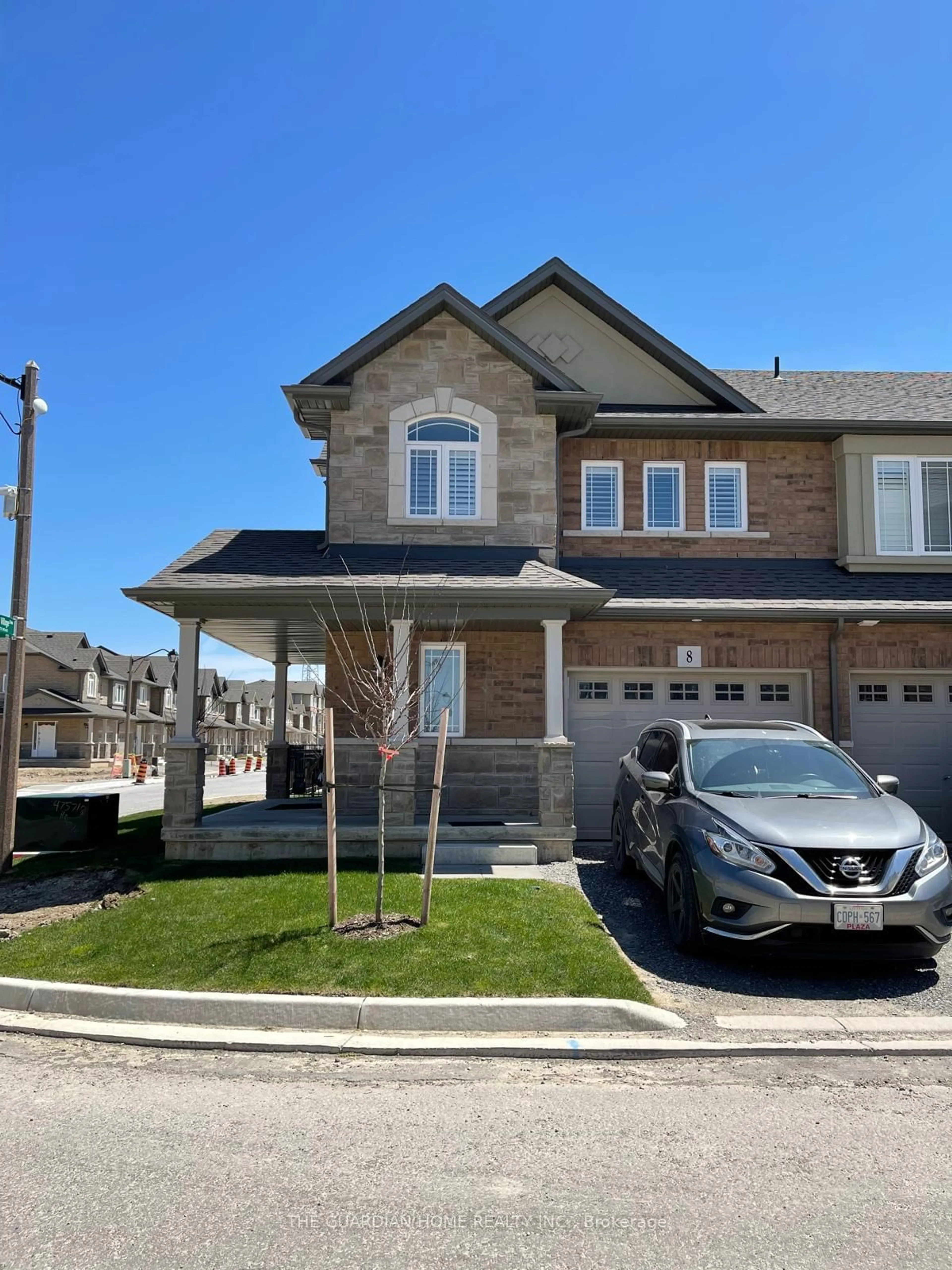 Home with vinyl exterior material, street for 8 Canary Grass Blvd, Hamilton Ontario L8J 3H5