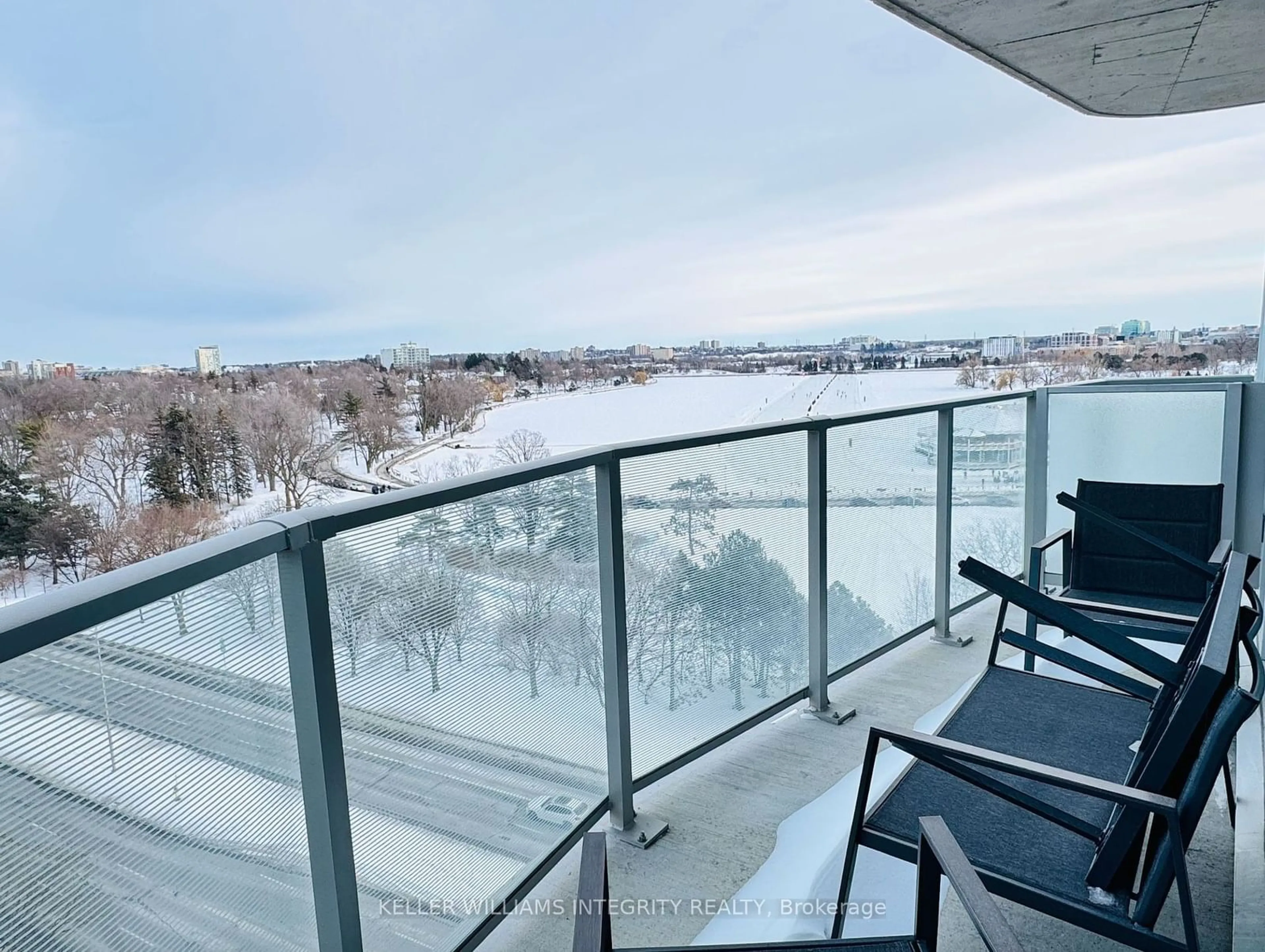 Balcony in the apartment, water/lake/river/ocean view for 805 Carling Ave #908, Dows Lake - Civic Hospital and Area Ontario K1S 5W9