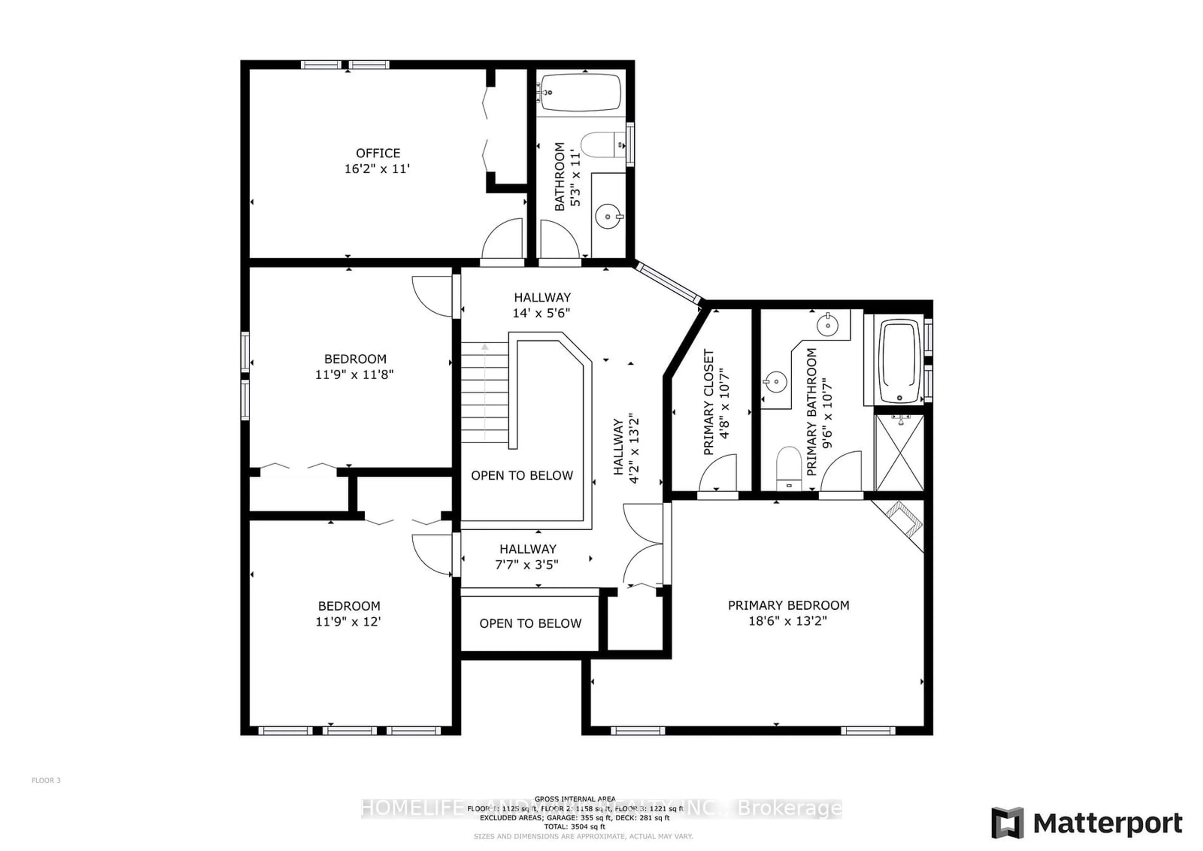 Floor plan for 227 The Lions Gate, Waterloo Ontario N2L 6M6