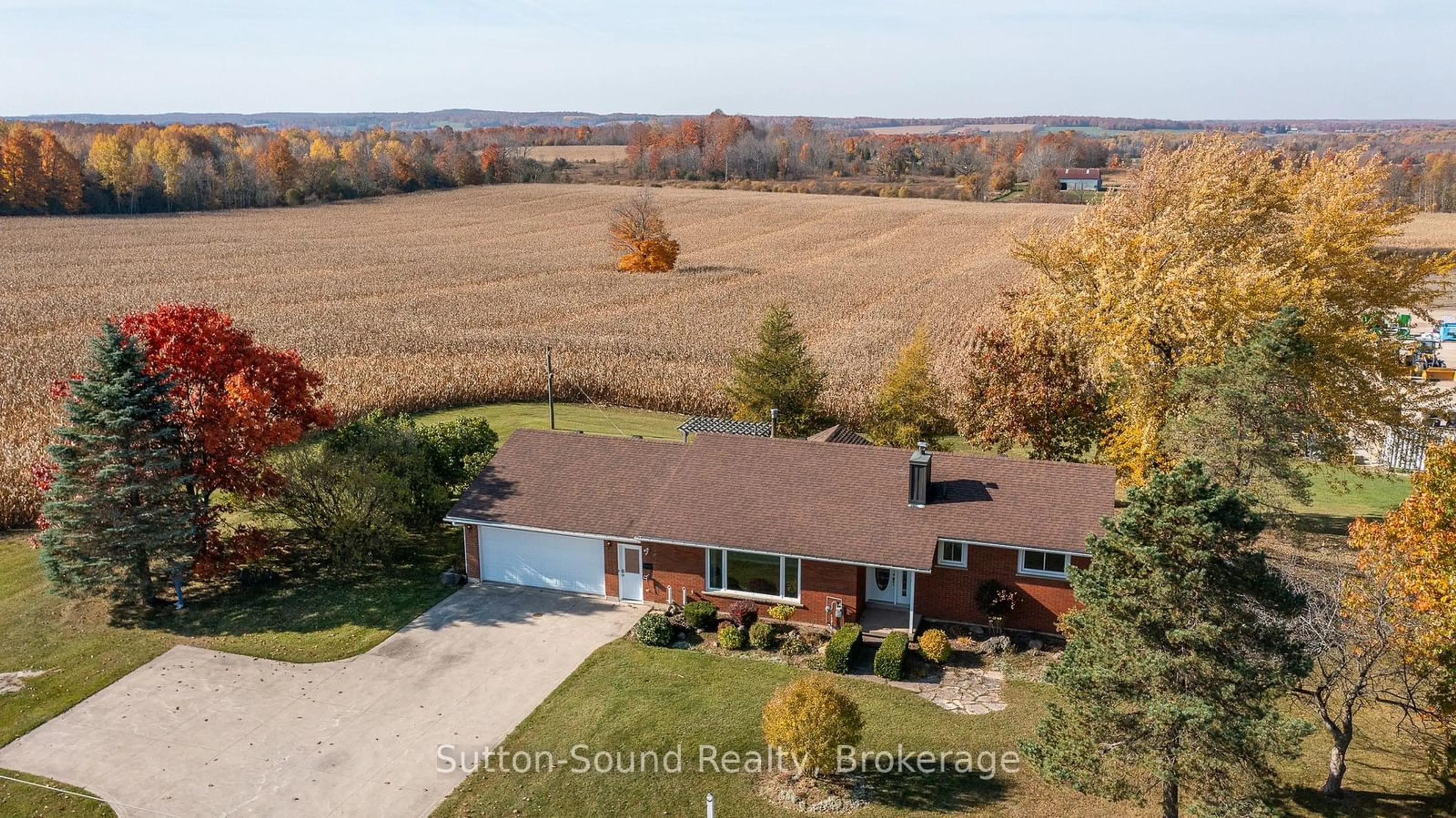 A pic from outside/outdoor area/front of a property/back of a property/a pic from drone, water/lake/river/ocean view for 316820 Highway 6 High, Chatsworth Ontario N0H 1G0