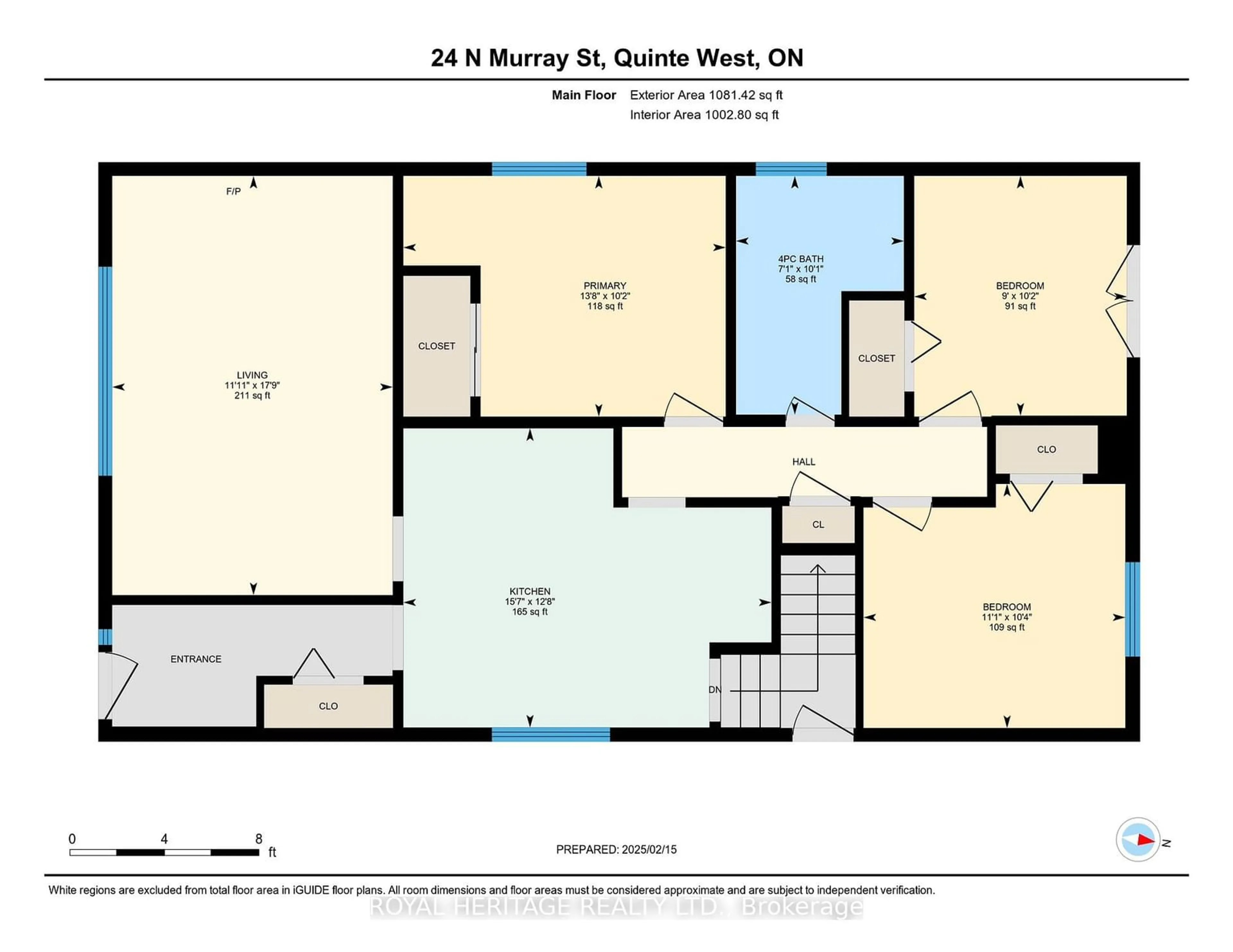 Floor plan for 24 North Murray St, Quinte West Ontario K8V 2C9