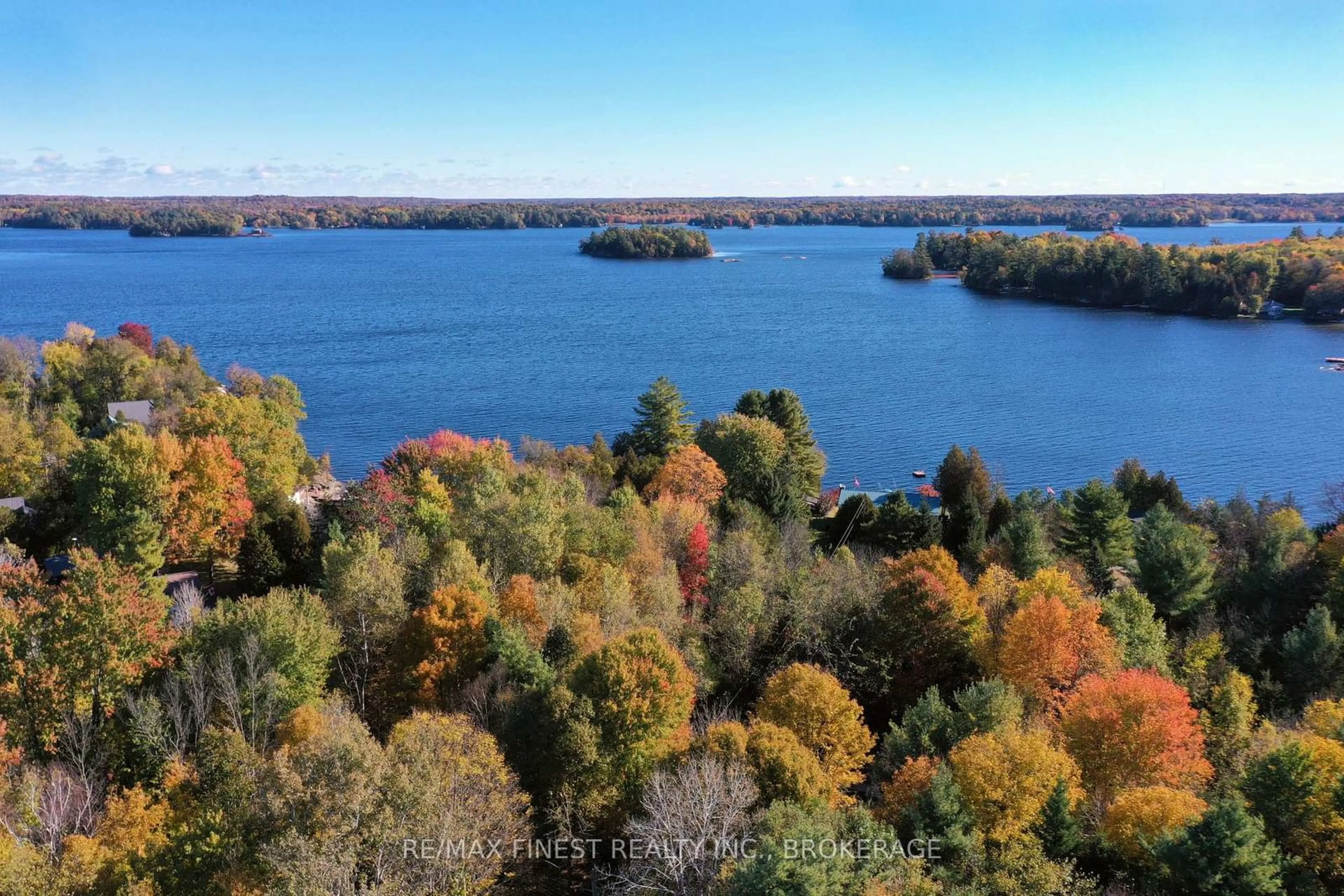 A pic from outside/outdoor area/front of a property/back of a property/a pic from drone, water/lake/river/ocean view for 734 Short Point Rd, Rideau Lakes Ontario K0E 1N0