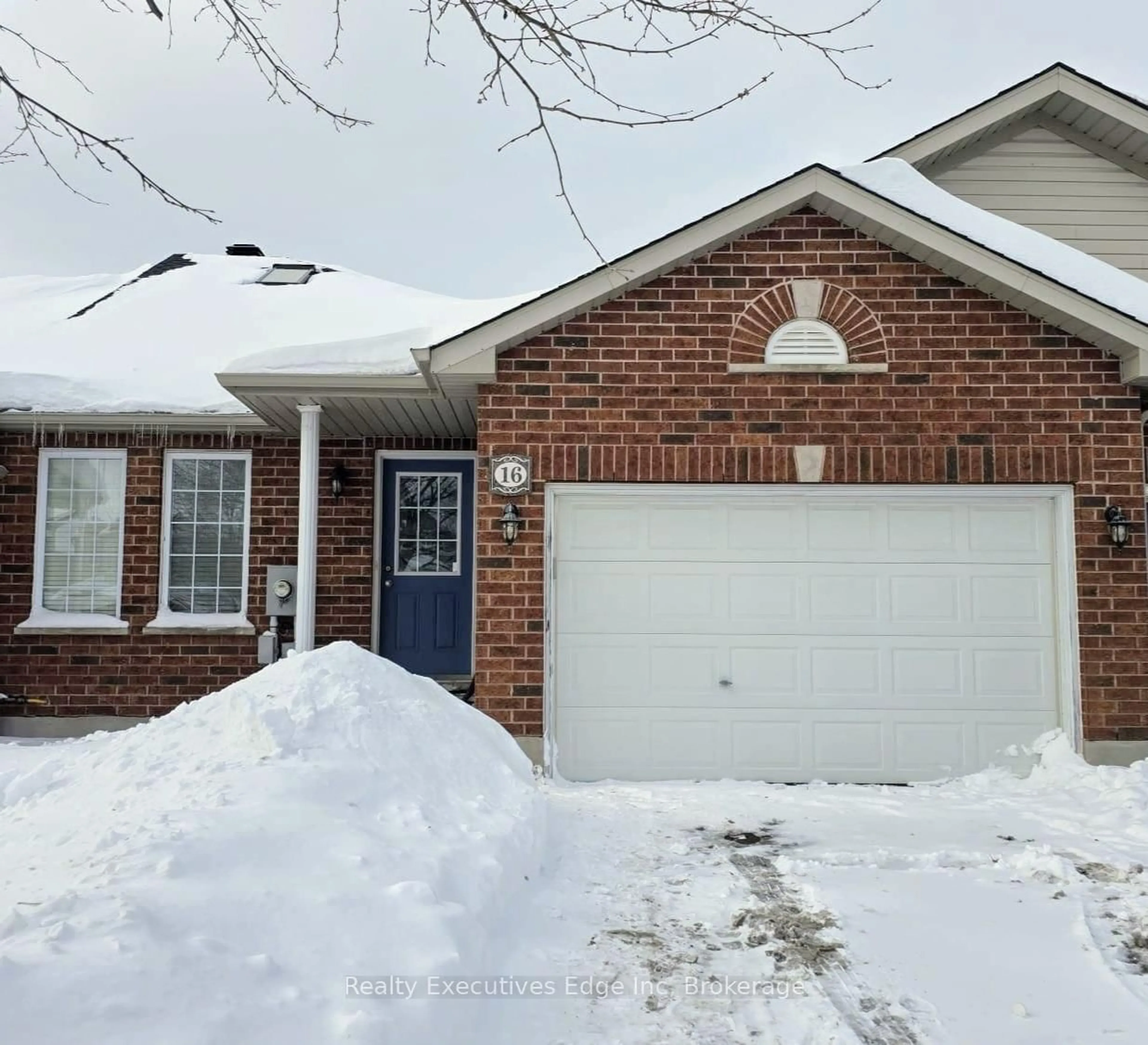 Home with brick exterior material, street for 16 Penfold Dr, Guelph Ontario N1E 0C7