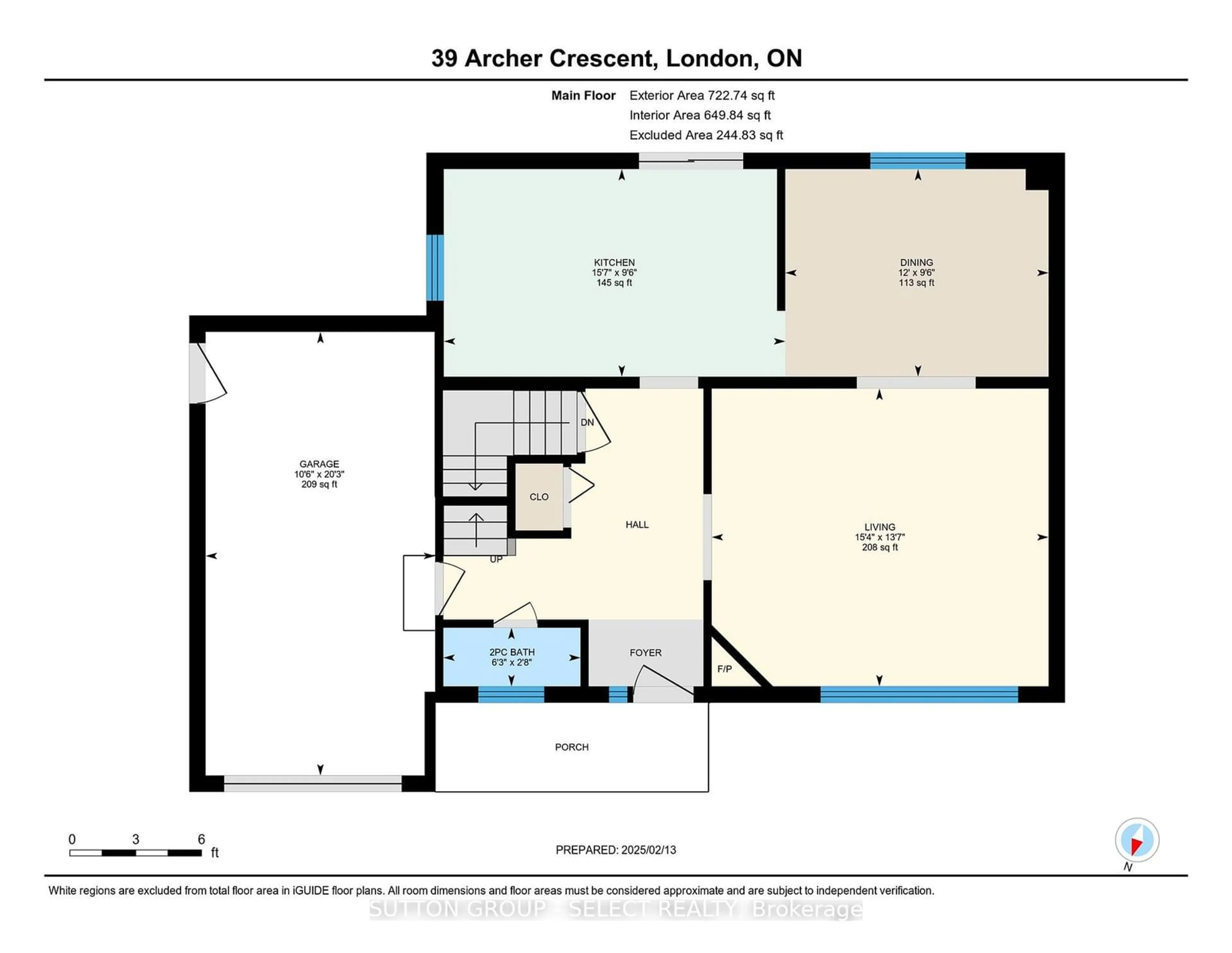 Floor plan for 39 ARCHER Cres, London Ontario N6E 2A4