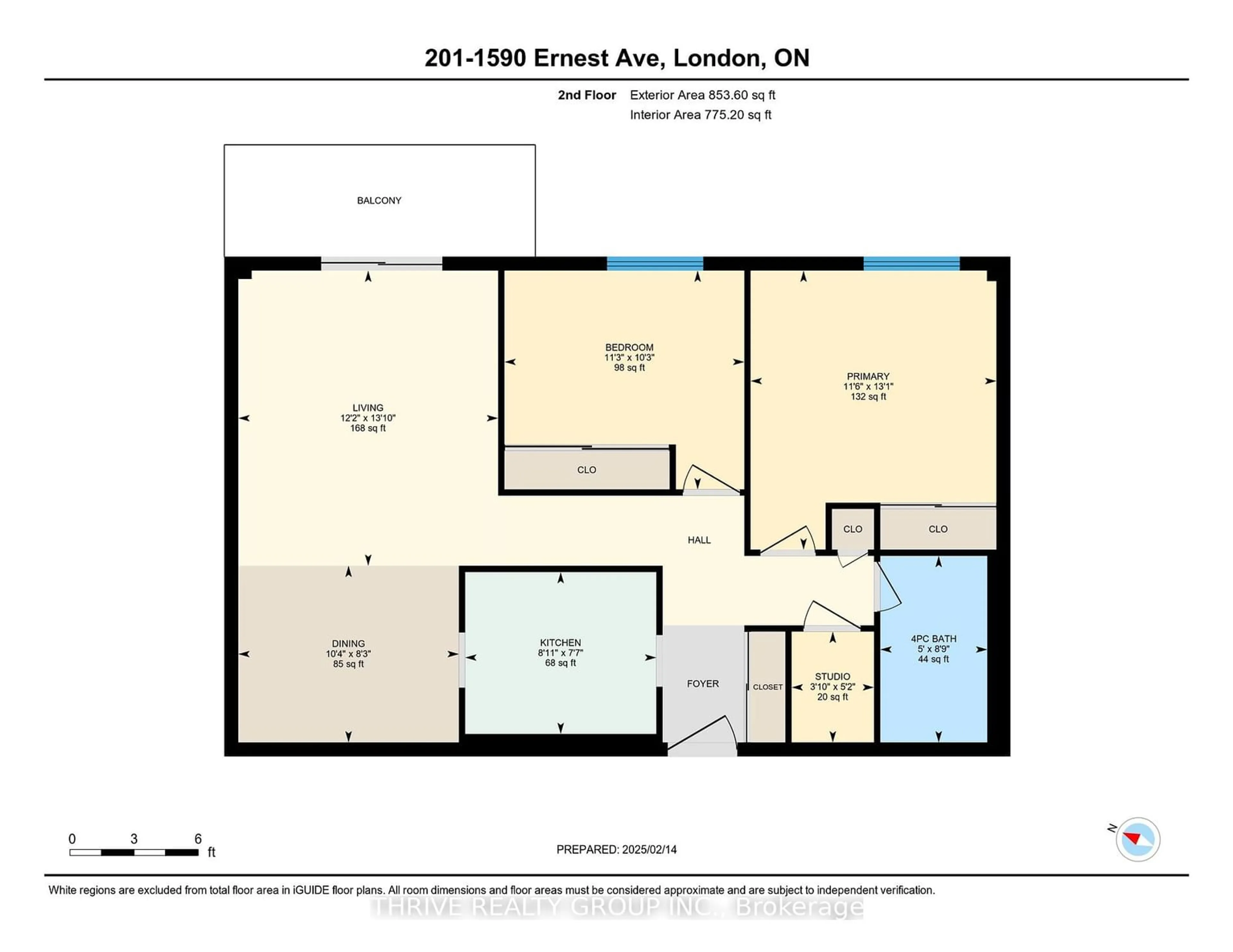 Floor plan for 1590 Ernest Ave #201, London Ontario N6E 2V4