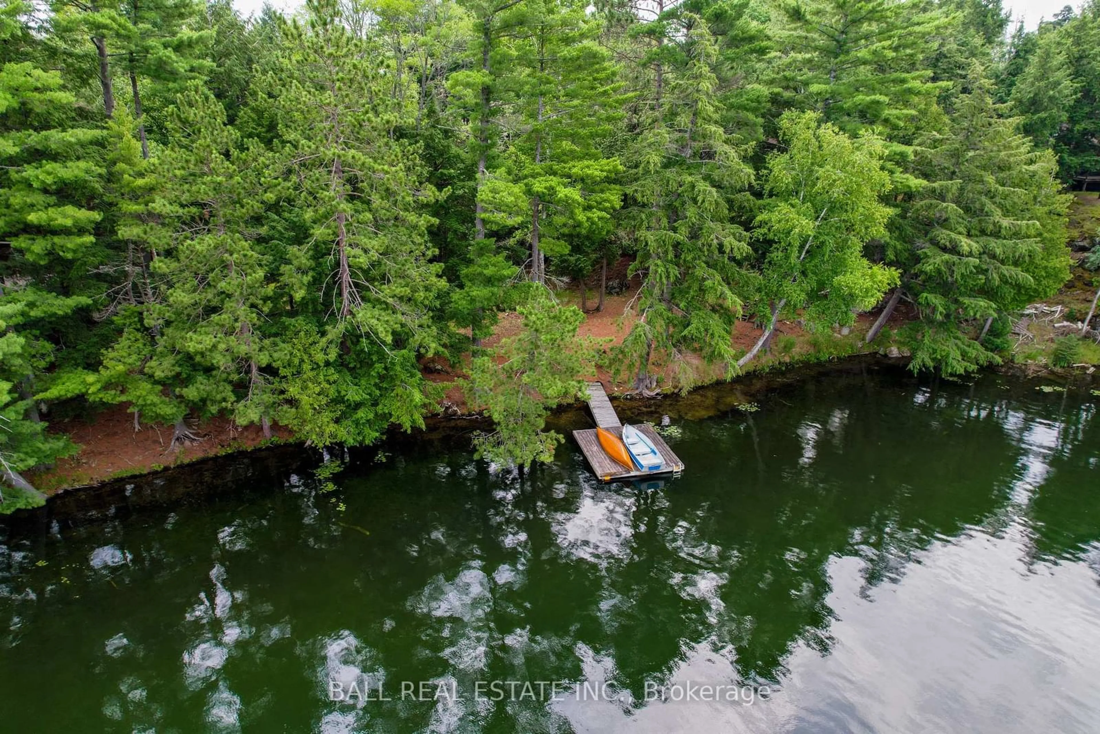 A pic from outside/outdoor area/front of a property/back of a property/a pic from drone, water/lake/river/ocean view for 50 Fire Route 52A, North Kawartha Ontario K0L 1A0