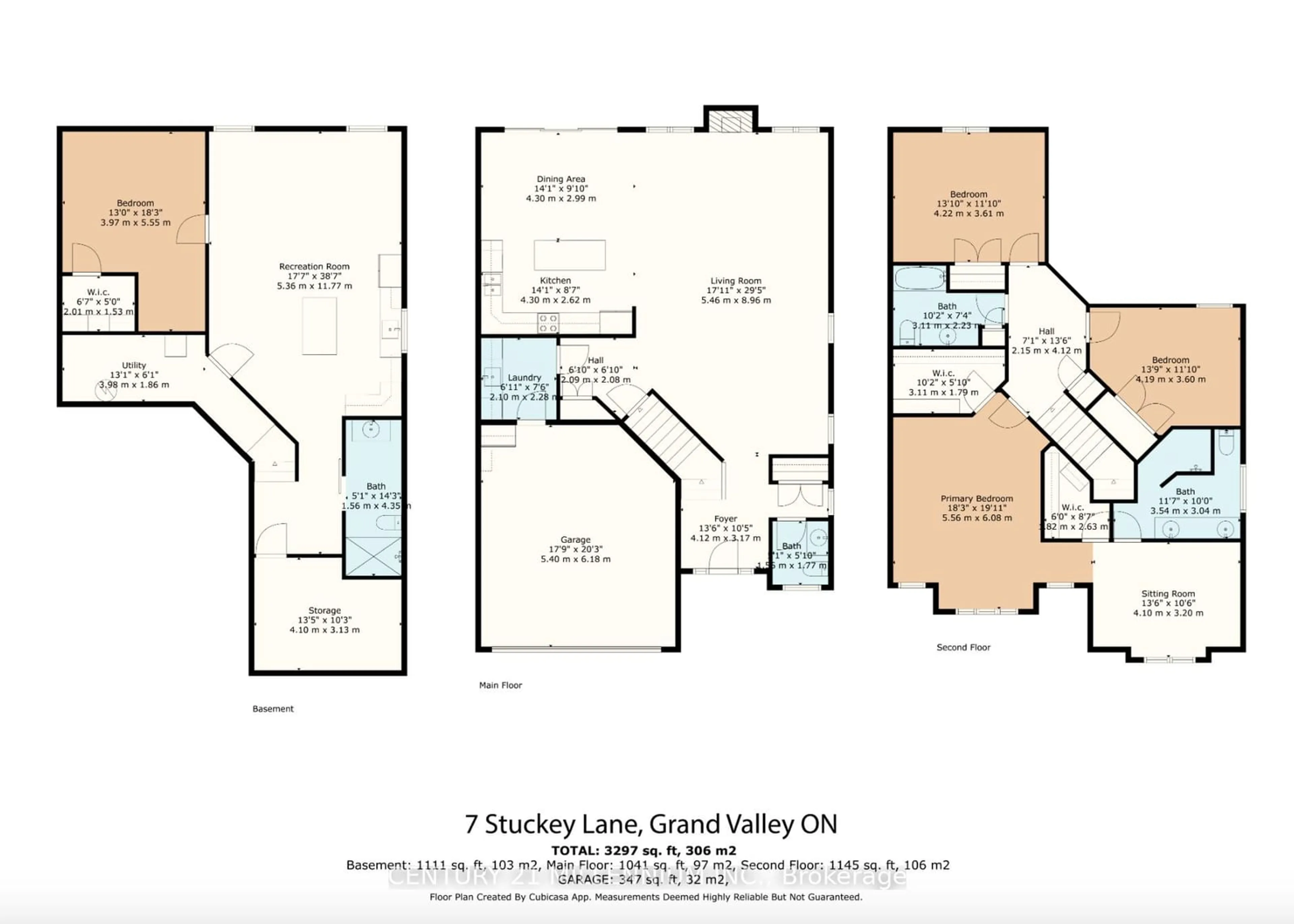 Floor plan for 7 Stuckey Lane, East Luther Grand Valley Ontario L9W 6W4