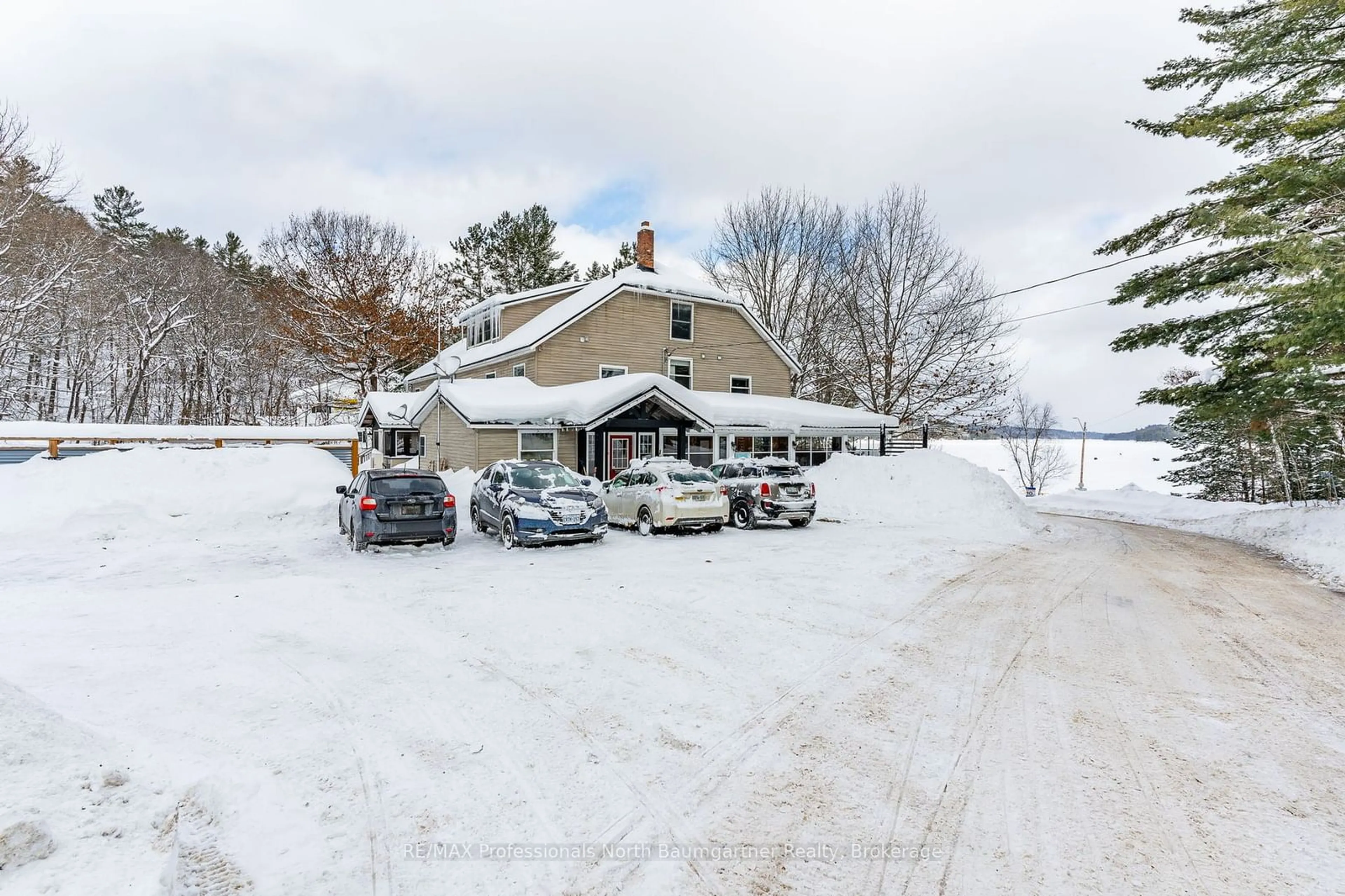 A pic from outside/outdoor area/front of a property/back of a property/a pic from drone, street for 2029 Little Hawk Lake Rd #Unit 4, Algonquin Highlands Ontario K0M 1S0