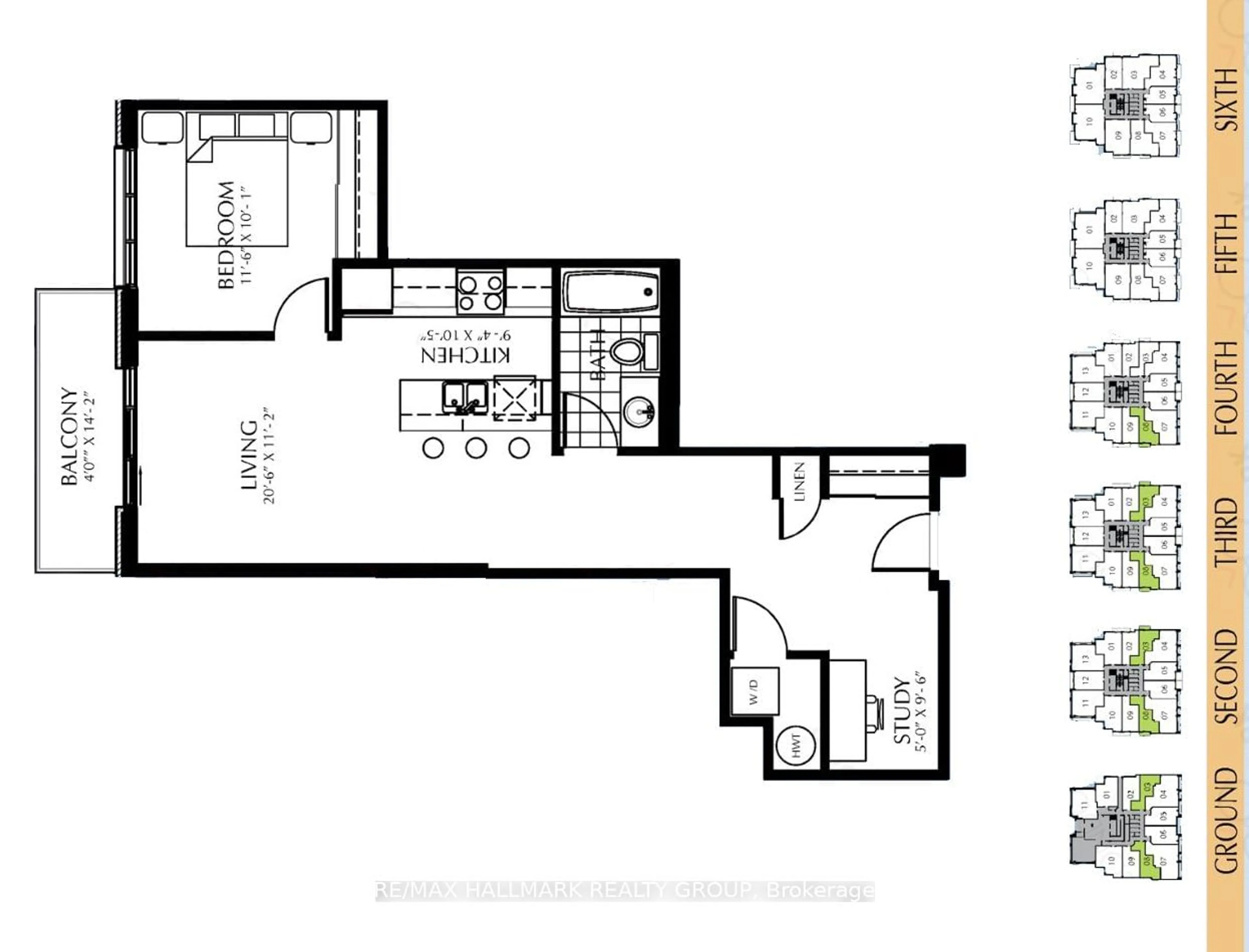 Floor plan for 310 CENTRUM Blvd #208, Orleans - Cumberland and Area Ontario K1E 0A3