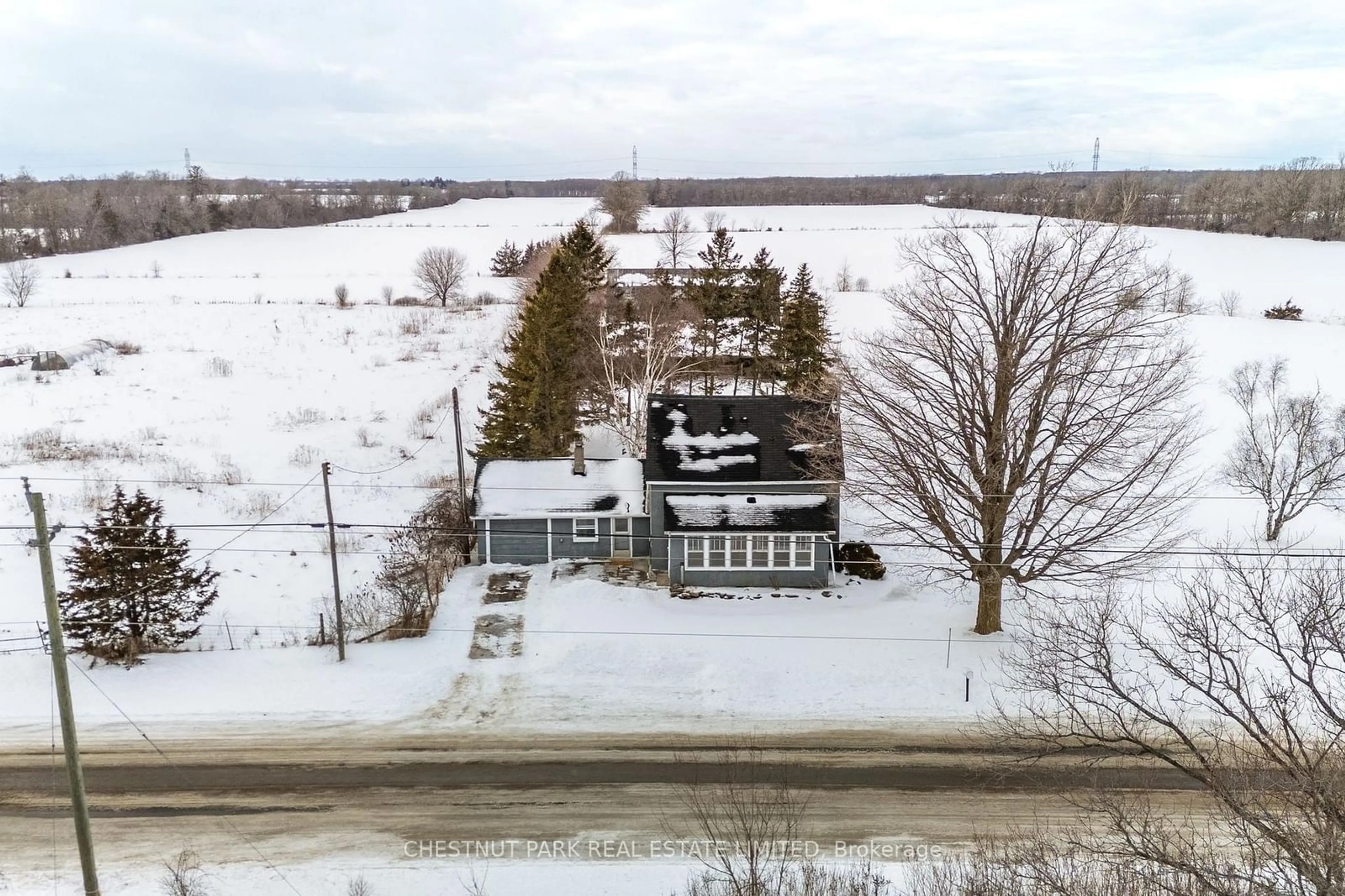 A pic from outside/outdoor area/front of a property/back of a property/a pic from drone, building for 217 Elmbrook Rd, Prince Edward County Ontario K0K 2T0