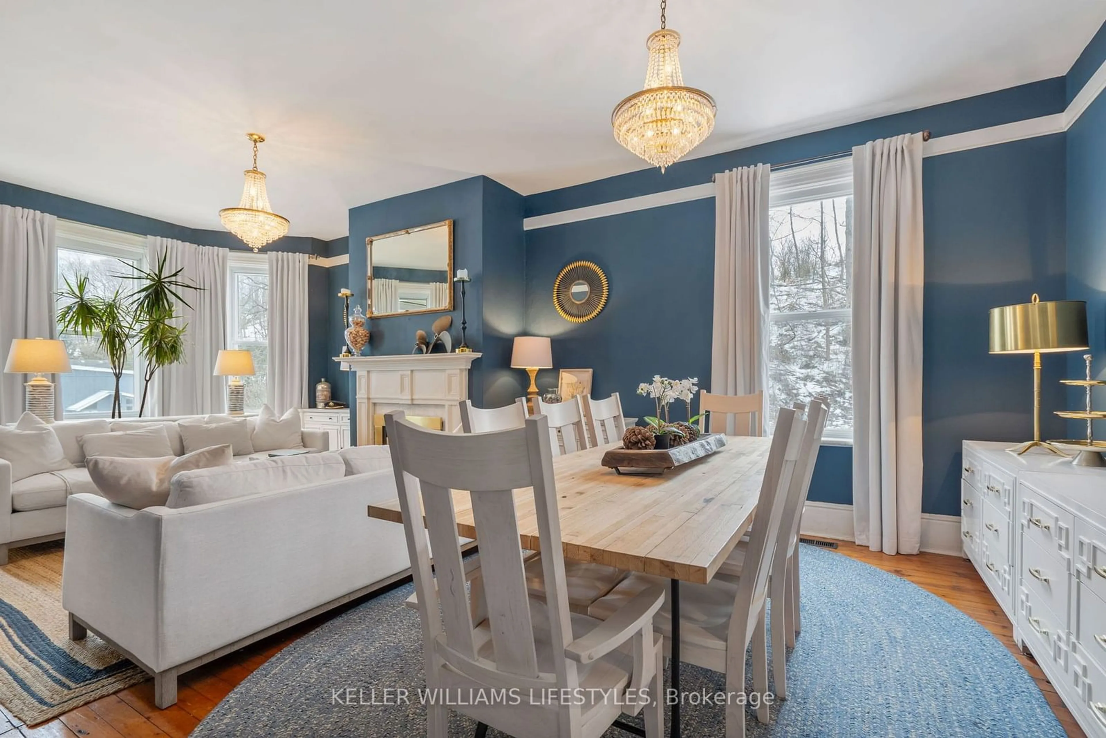 Dining room, wood/laminate floor for 337 George St, Central Elgin Ontario N5L 1C5