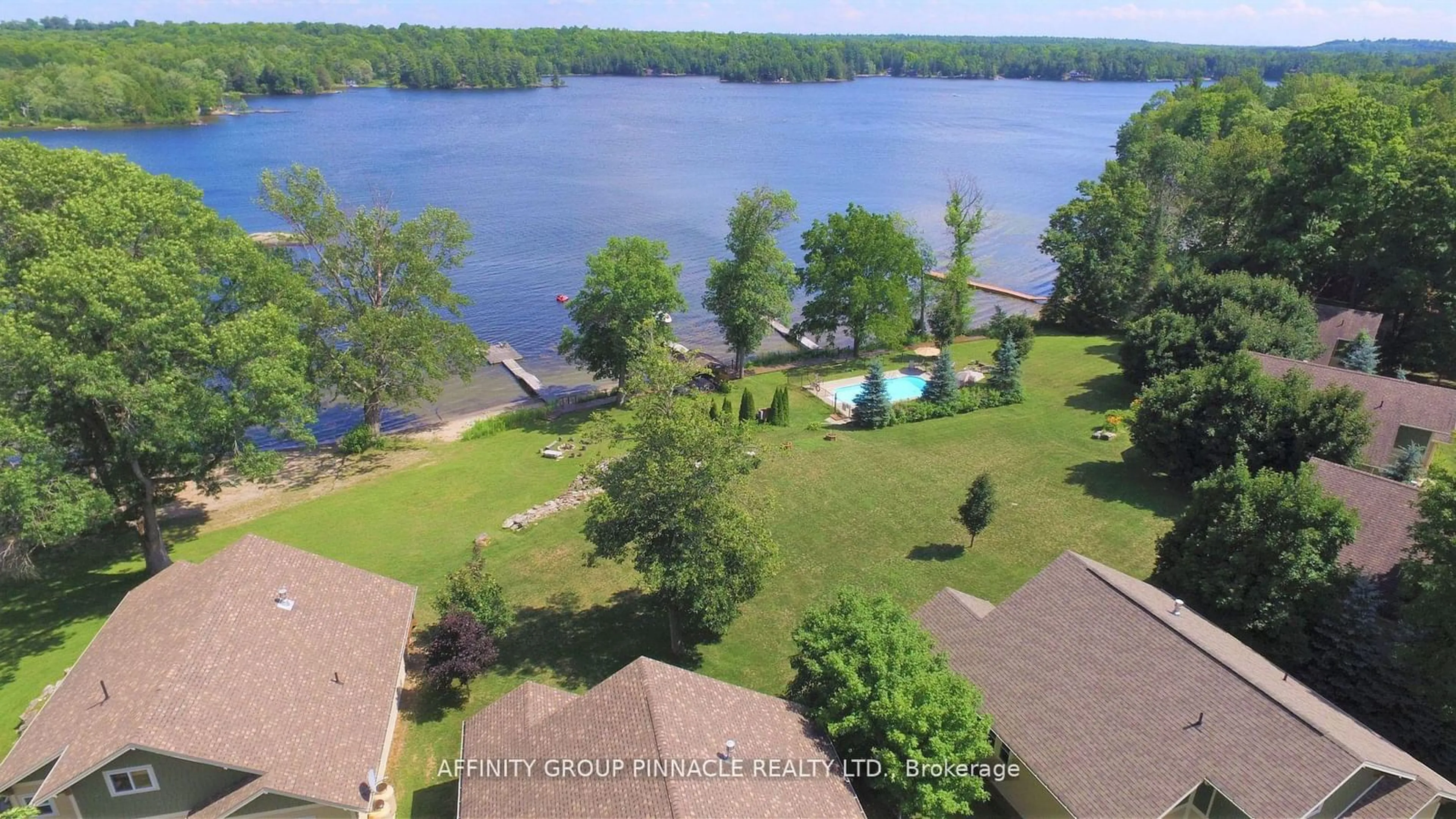 A pic from outside/outdoor area/front of a property/back of a property/a pic from drone, water/lake/river/ocean view for 6 Goldrock Rd #2-7-1, Kawartha Lakes Ontario K0M 1K0