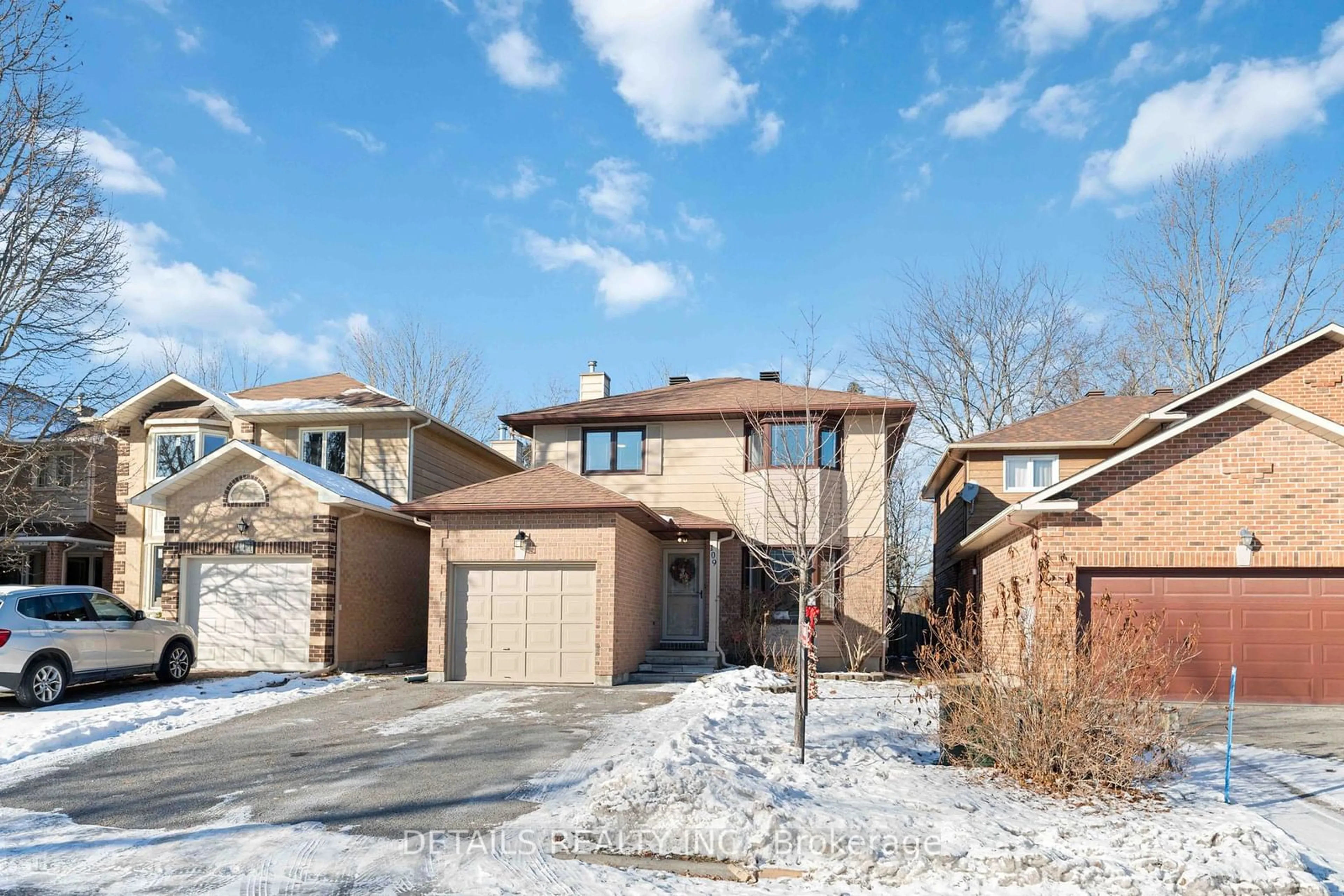 Home with brick exterior material, street for 109 Beechfern Dr, Stittsville Ontario K2S 1E3