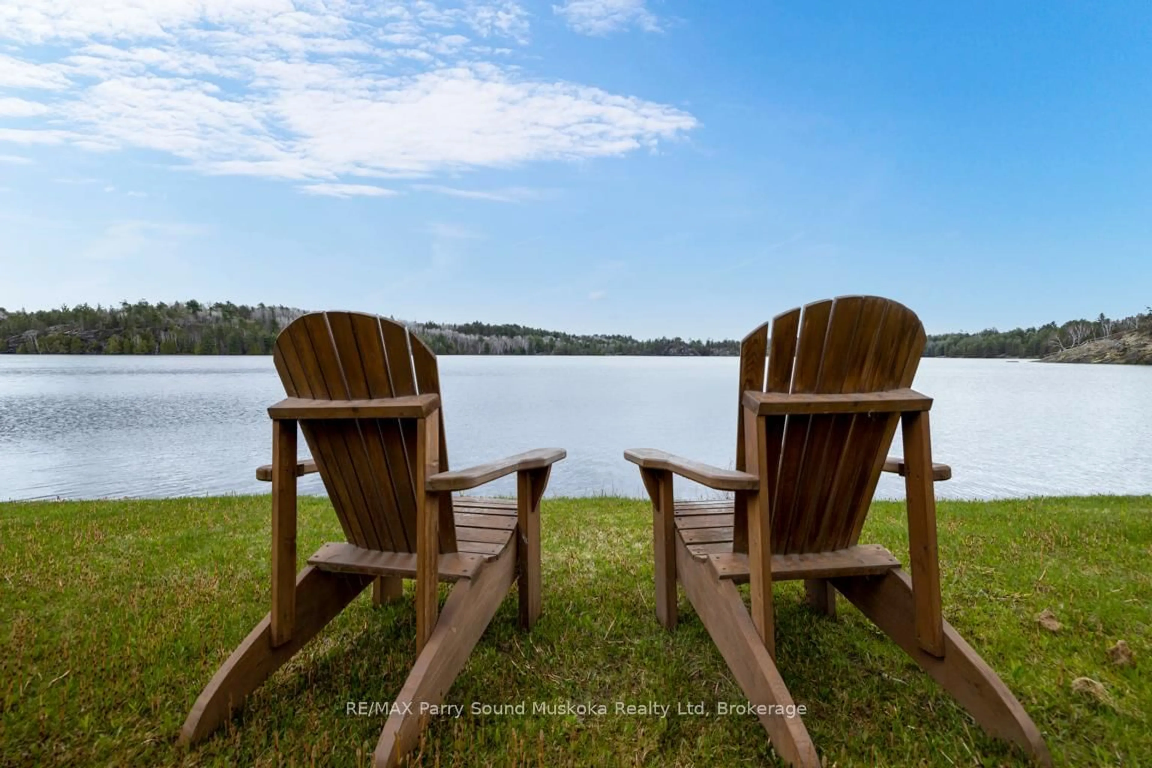 Patio, water/lake/river/ocean view for 247 Blue Jay Rd, French River Ontario P0M 2N0