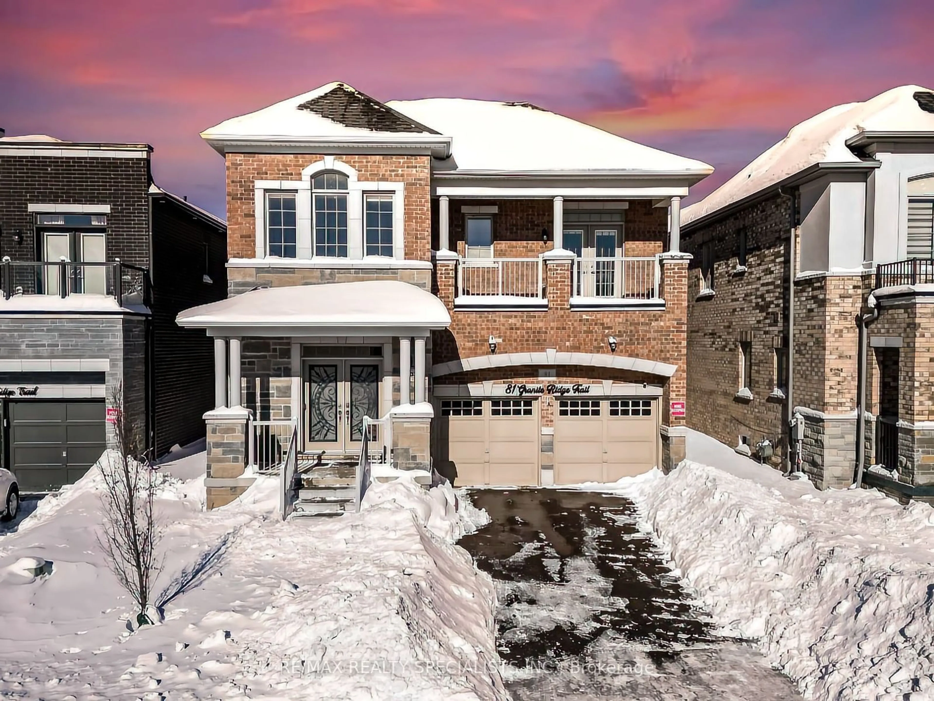 Home with brick exterior material, street for 81 Granite Ridge Tr, Hamilton Ontario L8B 1Y6