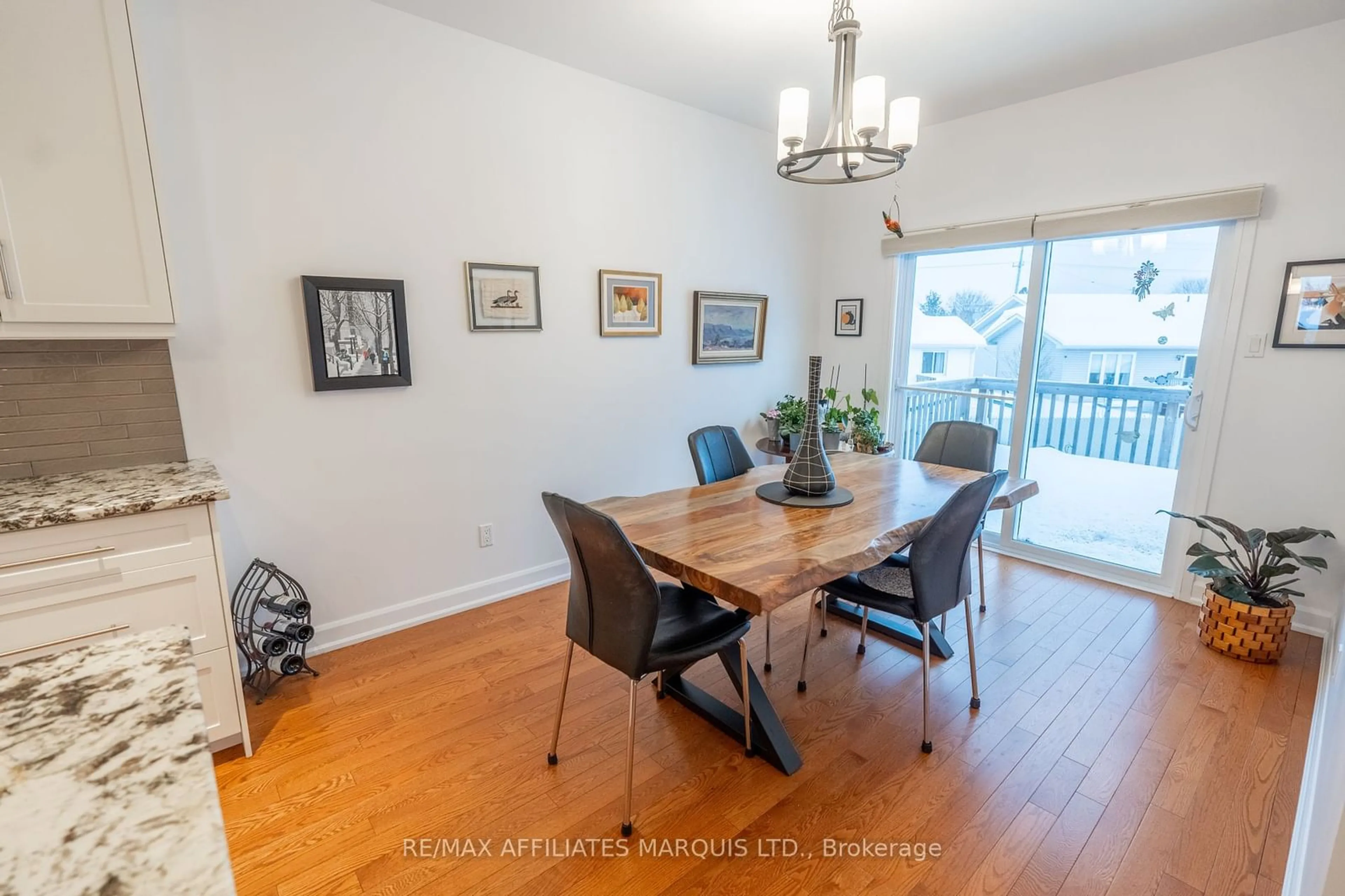 Dining room, wood/laminate floor for 124 EMILY JADE Cres, Cornwall Ontario K6K 0B6