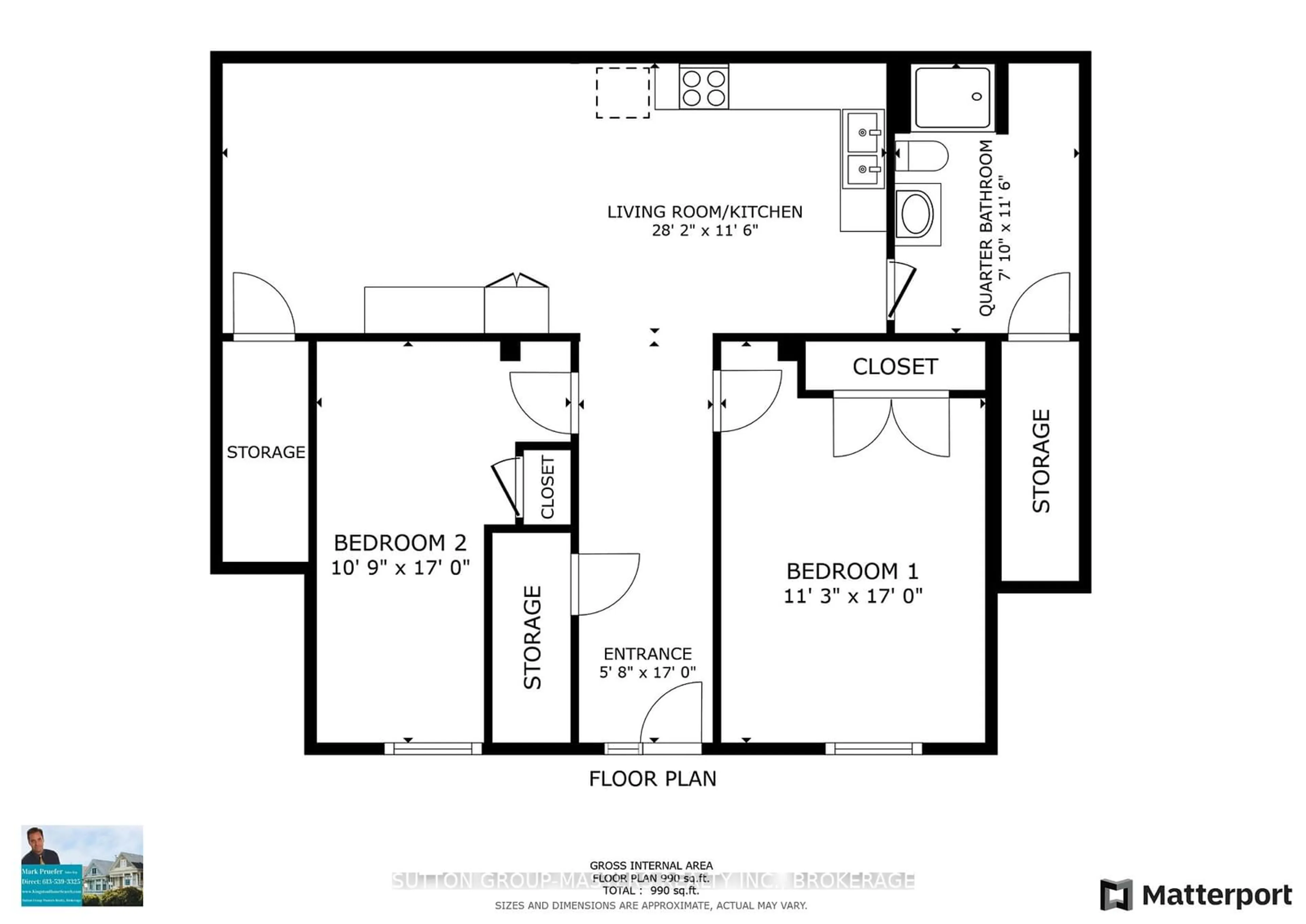 Floor plan for 300-304 Montreal St, Kingston Ontario K7K 3H1