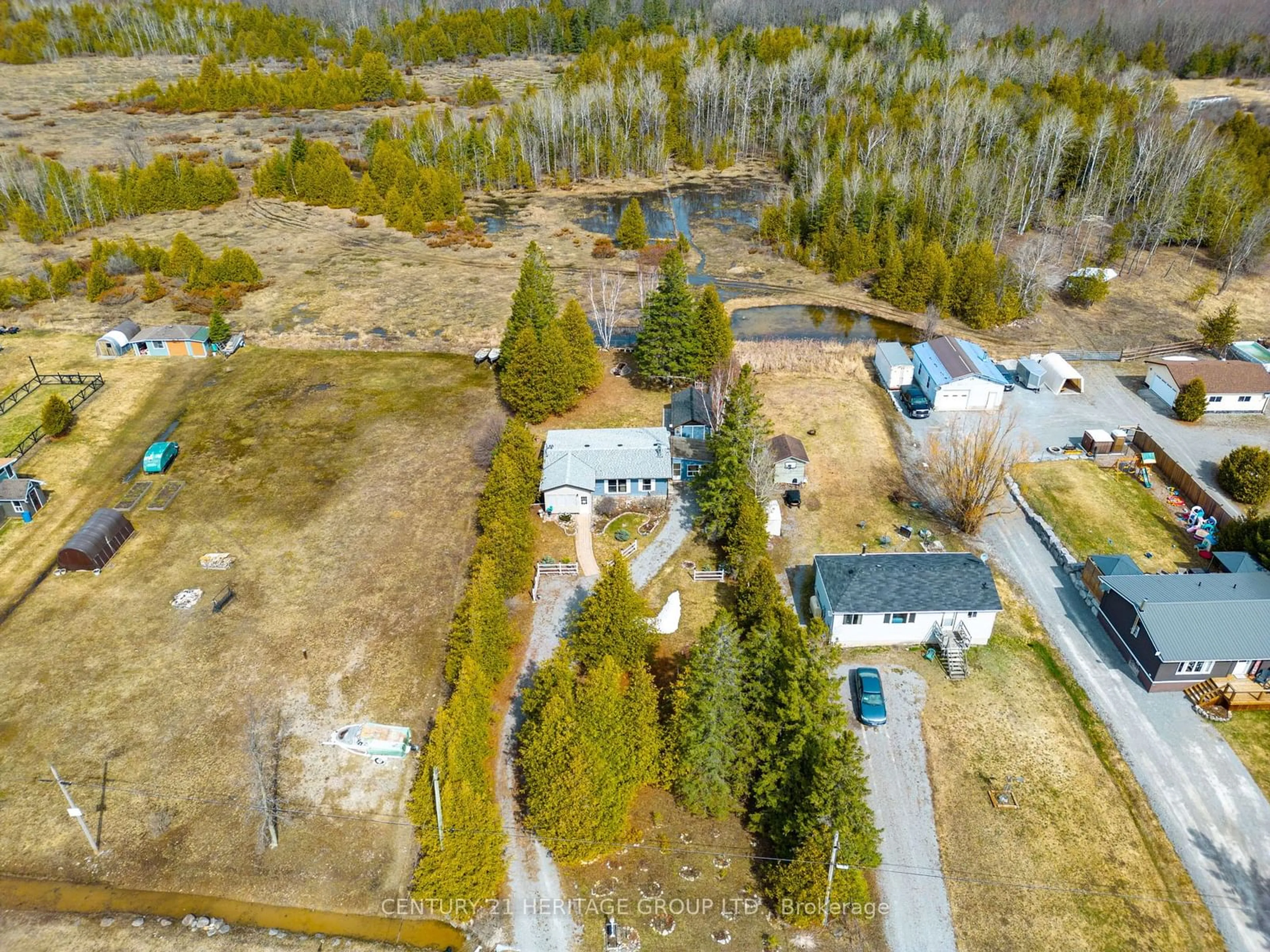 A pic from outside/outdoor area/front of a property/back of a property/a pic from drone, unknown for 220 Mcguire Beach Rd, Kawartha Lakes Ontario K0M 2B0