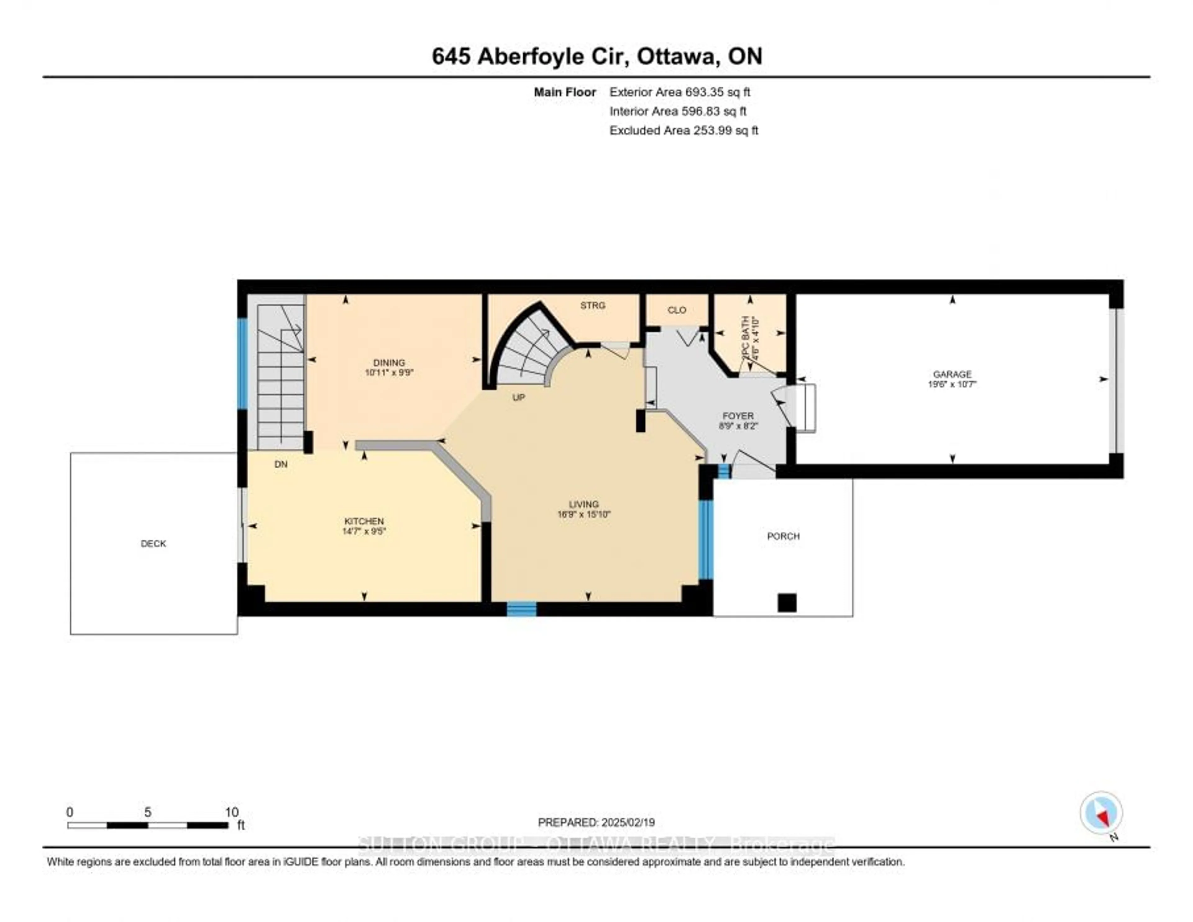 Floor plan for 645 Aberfoyle Circ, Kanata Ontario K2K 3R2