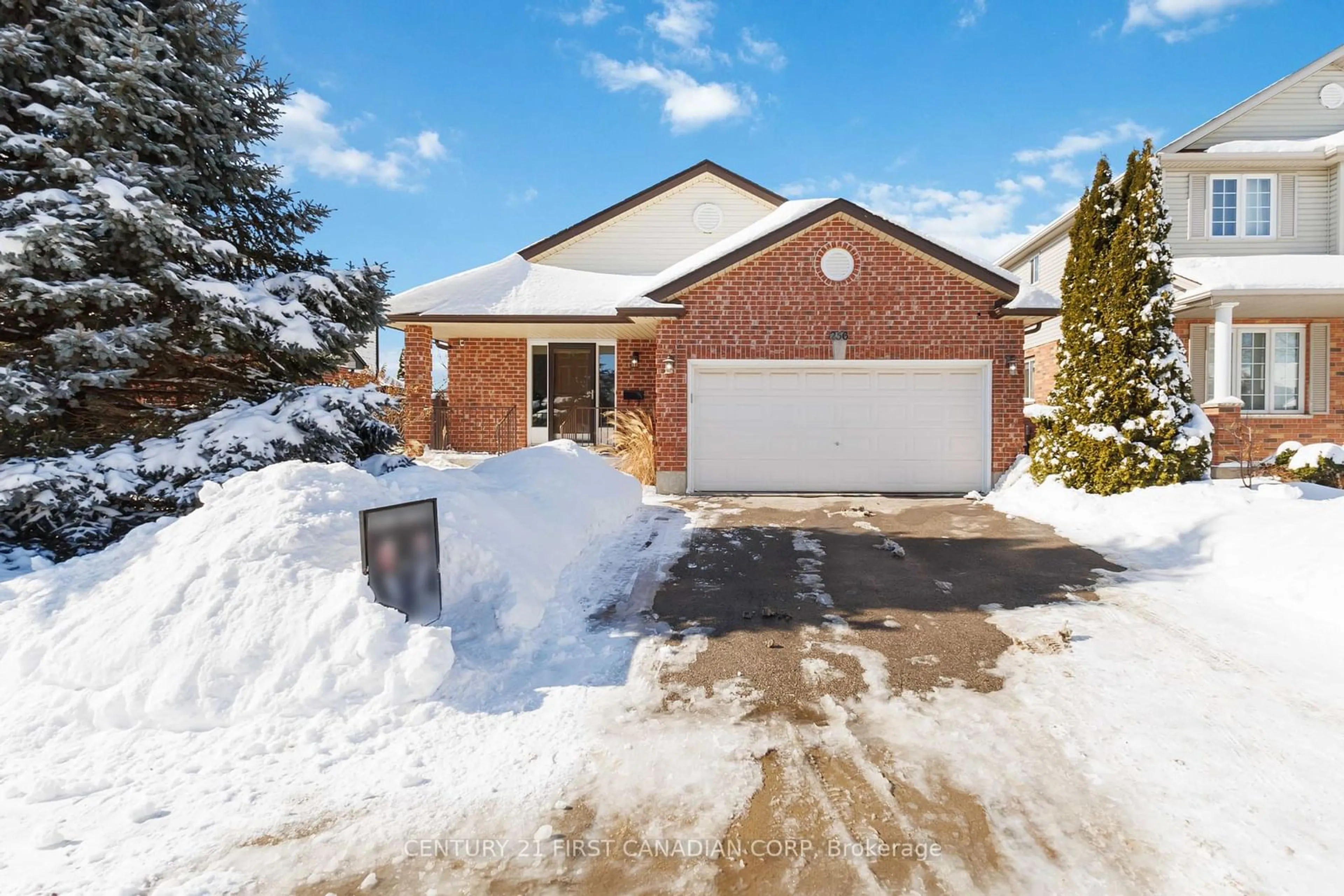 Home with brick exterior material, street for 256 WHITESANDS Dr, London Ontario N6M 1H9