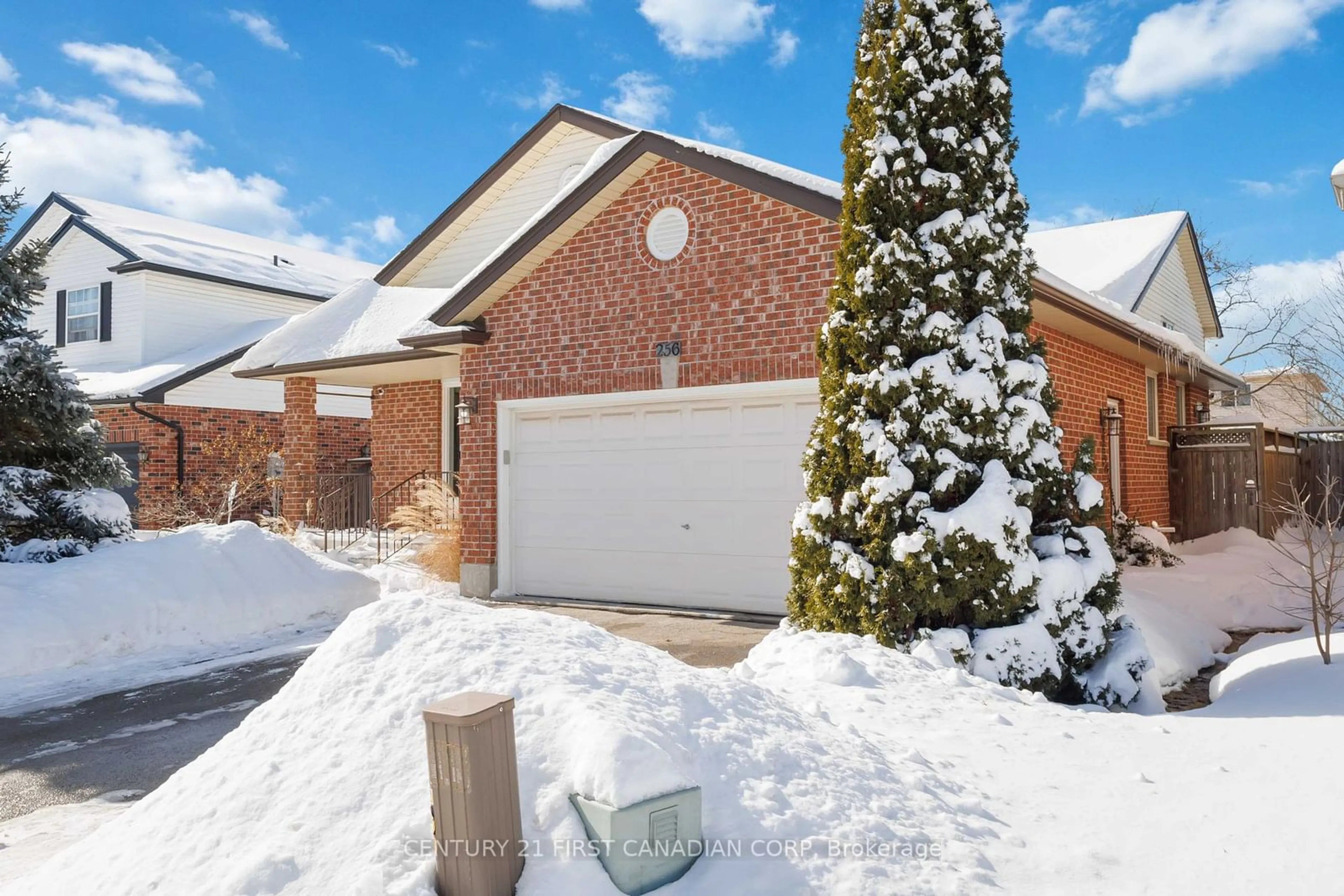 Home with brick exterior material, street for 256 WHITESANDS Dr, London Ontario N6M 1H9