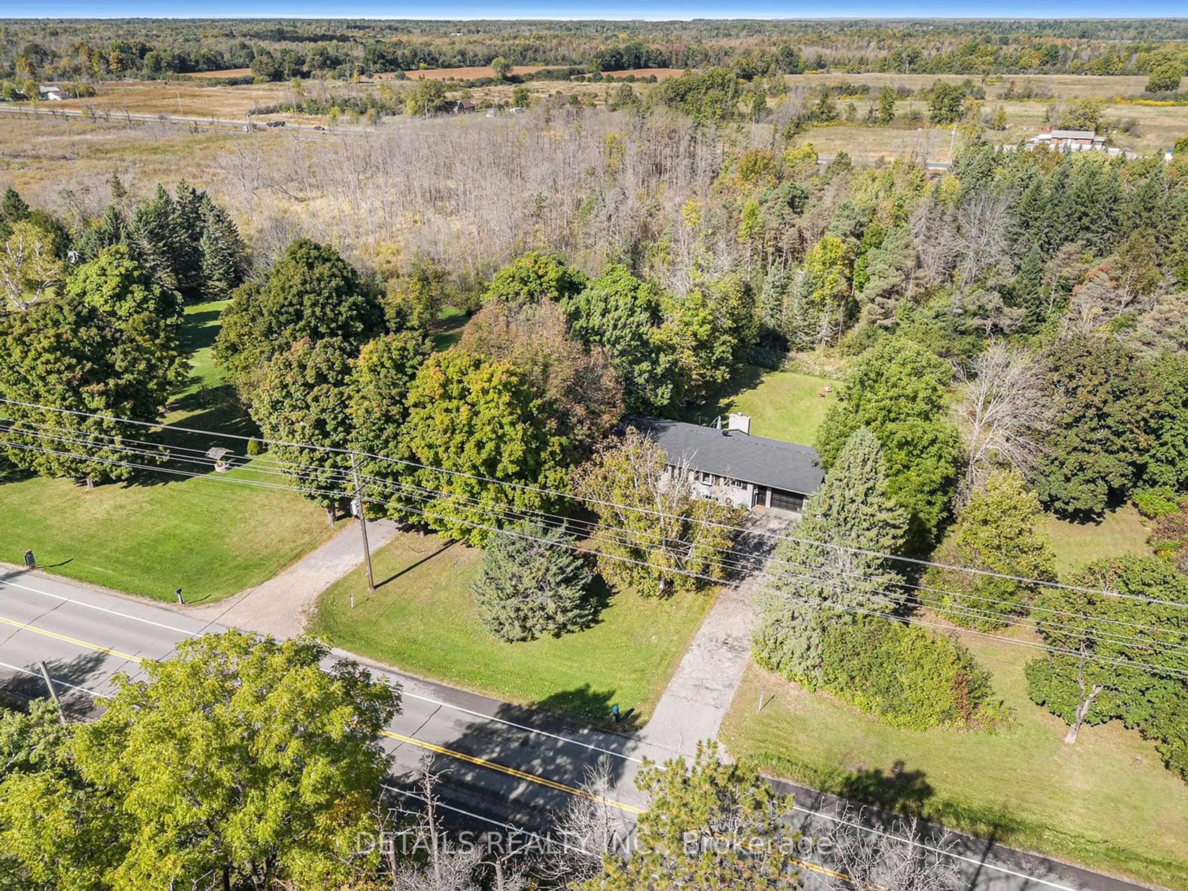 A pic from outside/outdoor area/front of a property/back of a property/a pic from drone, water/lake/river/ocean view for 530 Christie Lake Rd, Tay Valley Ontario K7H 3C6