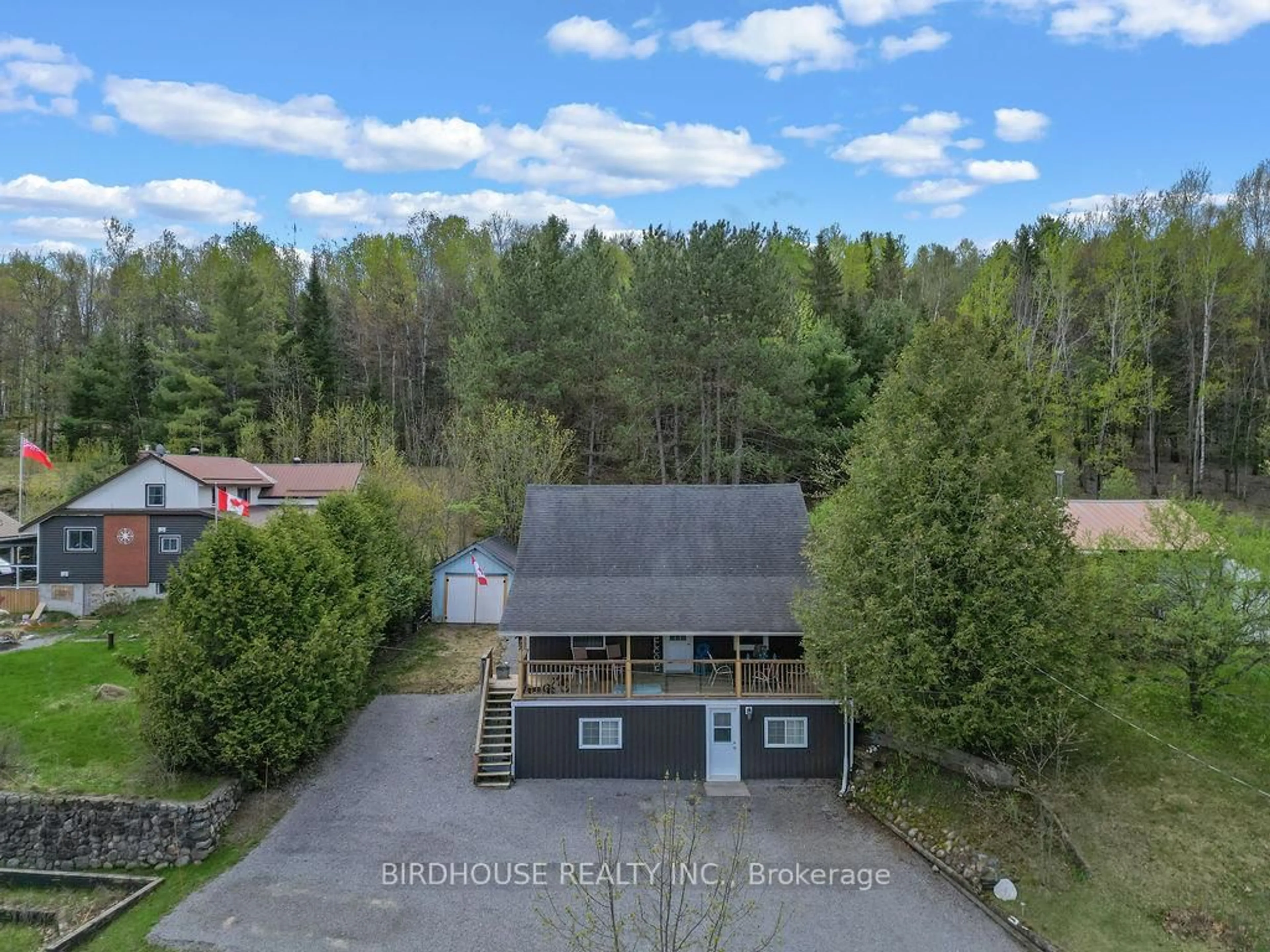 A pic from outside/outdoor area/front of a property/back of a property/a pic from drone, unknown for 62 Gaebel Rd, Bancroft Ontario K0L 1C0