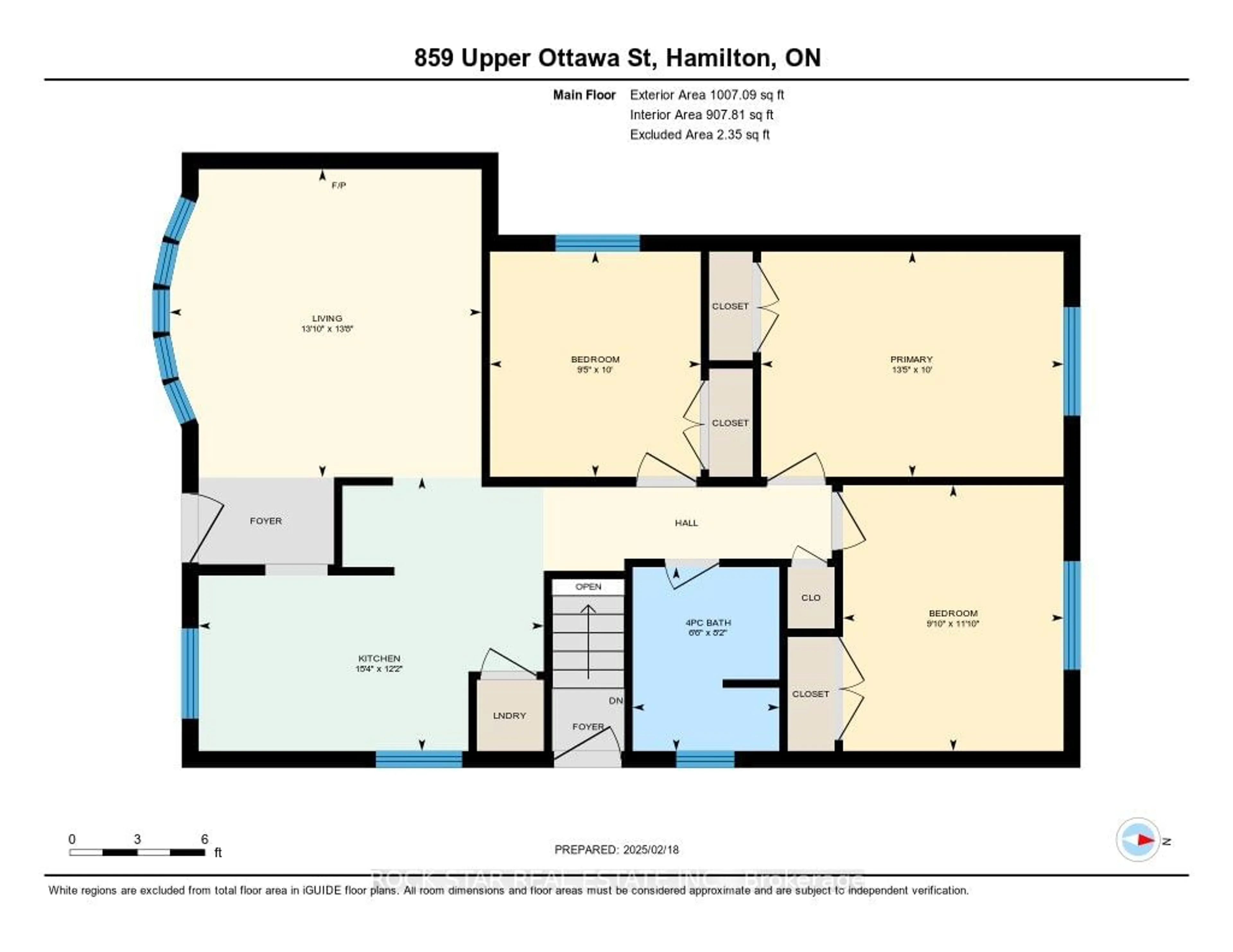 Floor plan for 859 Upper Ottawa St, Hamilton Ontario L8T 3V4