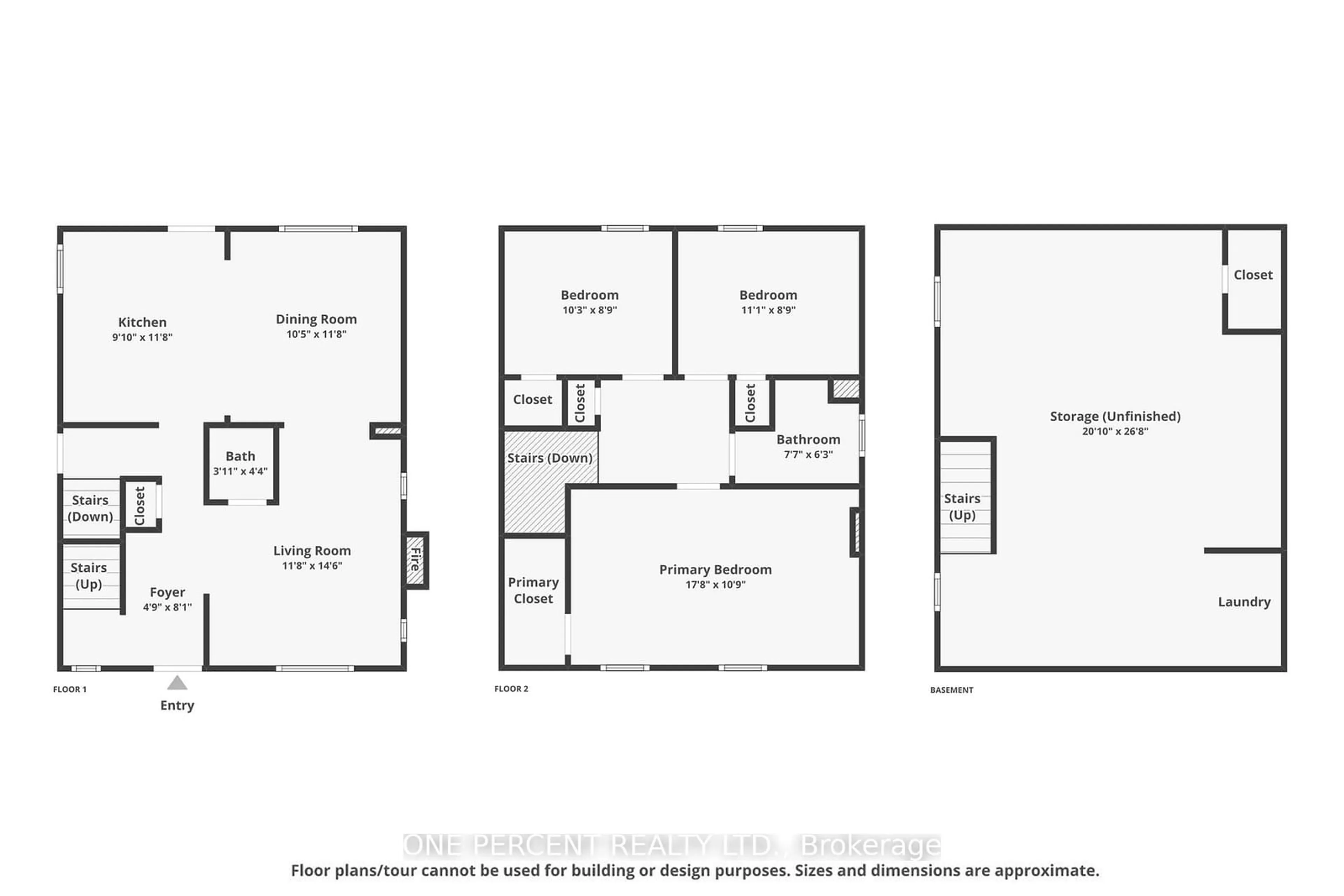 Floor plan for 37 Tyndall St, Tunneys Pasture and Ottawa West Ontario K1Y 3J6