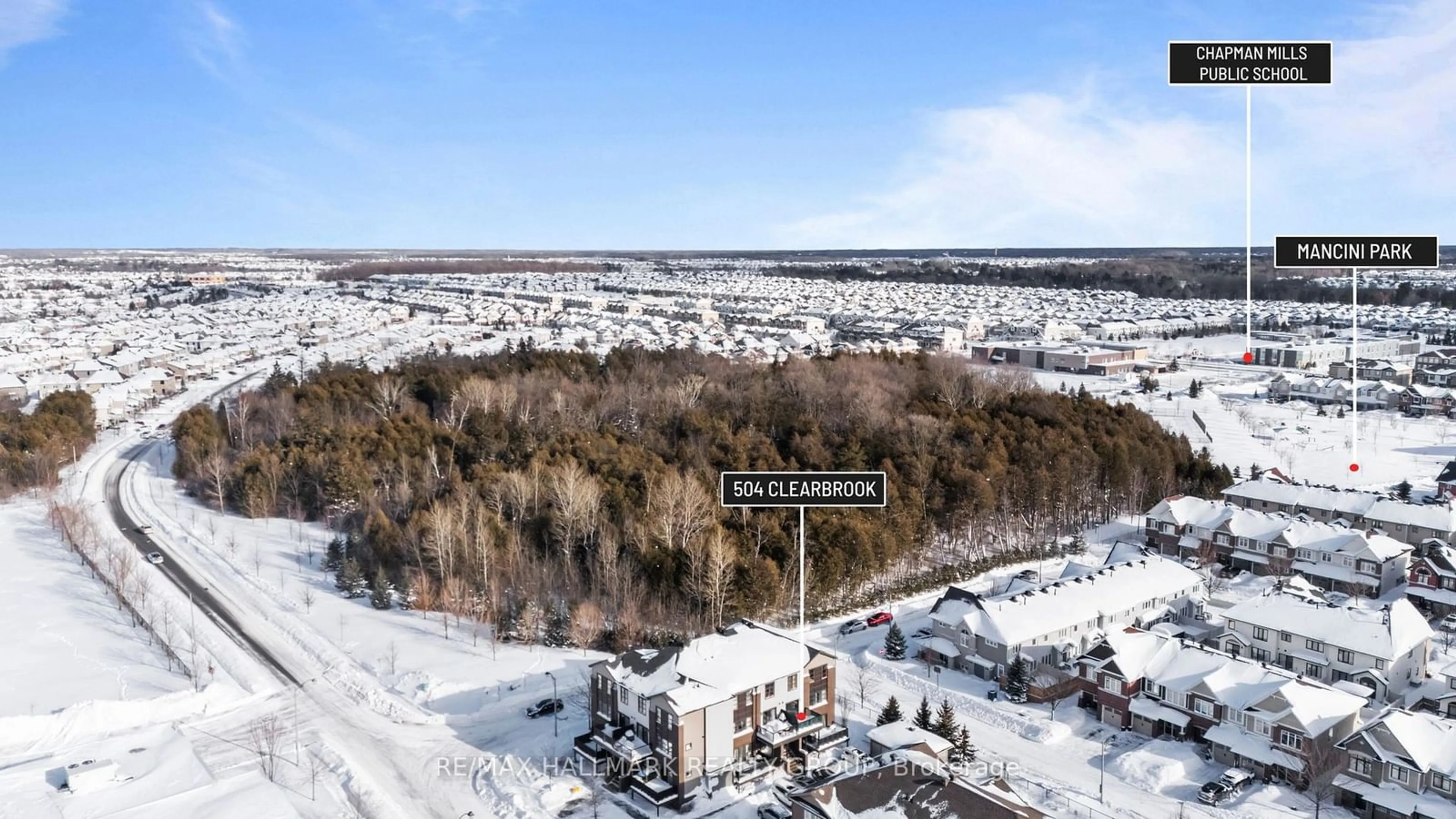 A pic from outside/outdoor area/front of a property/back of a property/a pic from drone, unknown for 504 Clearbrook Dr #19, Barrhaven Ontario K2J 5X5