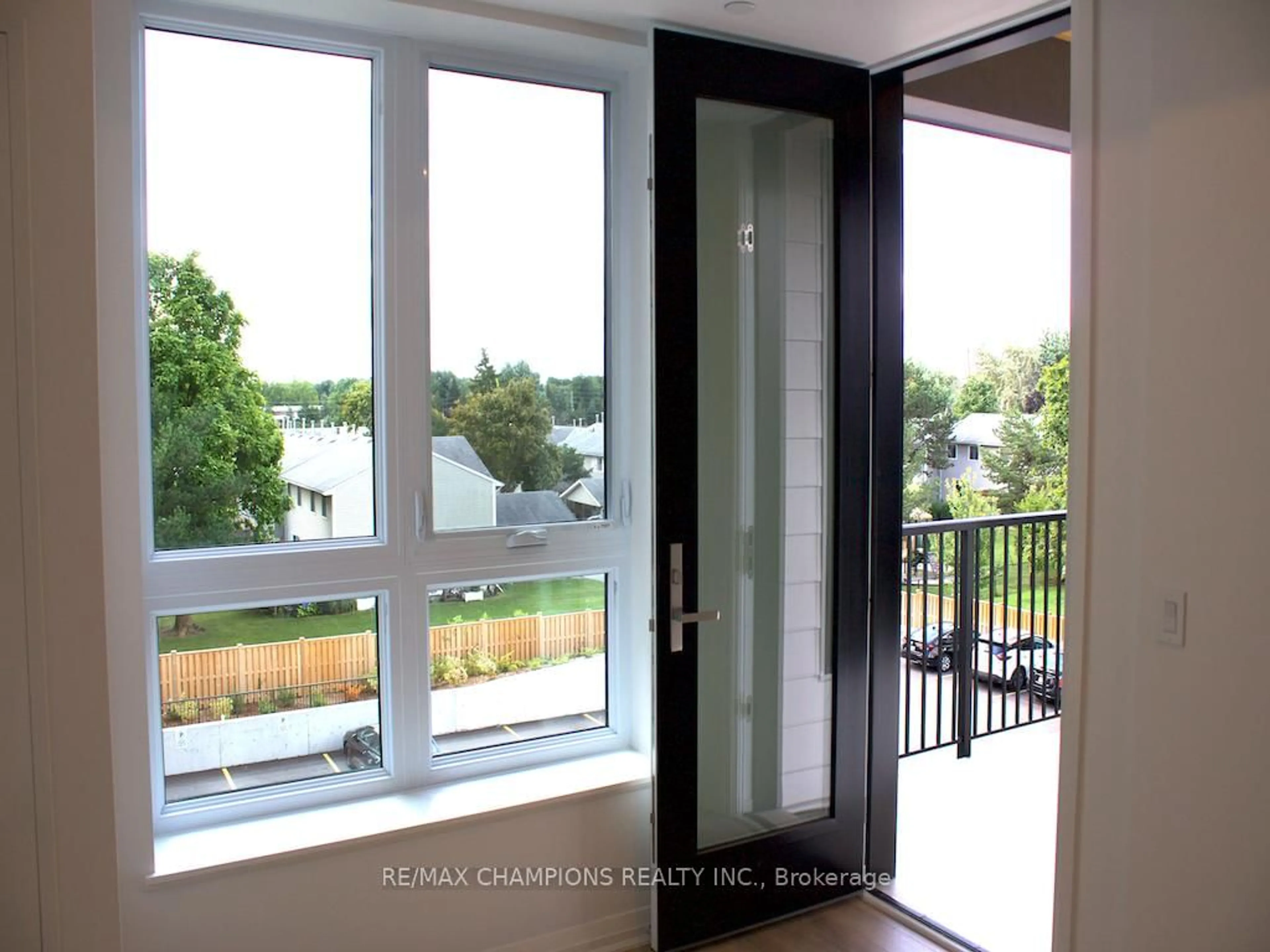 Balcony in the apartment, city buildings view from balcony for 101 Golden Eagle Rd #302, Waterloo Ontario N2V 0H4