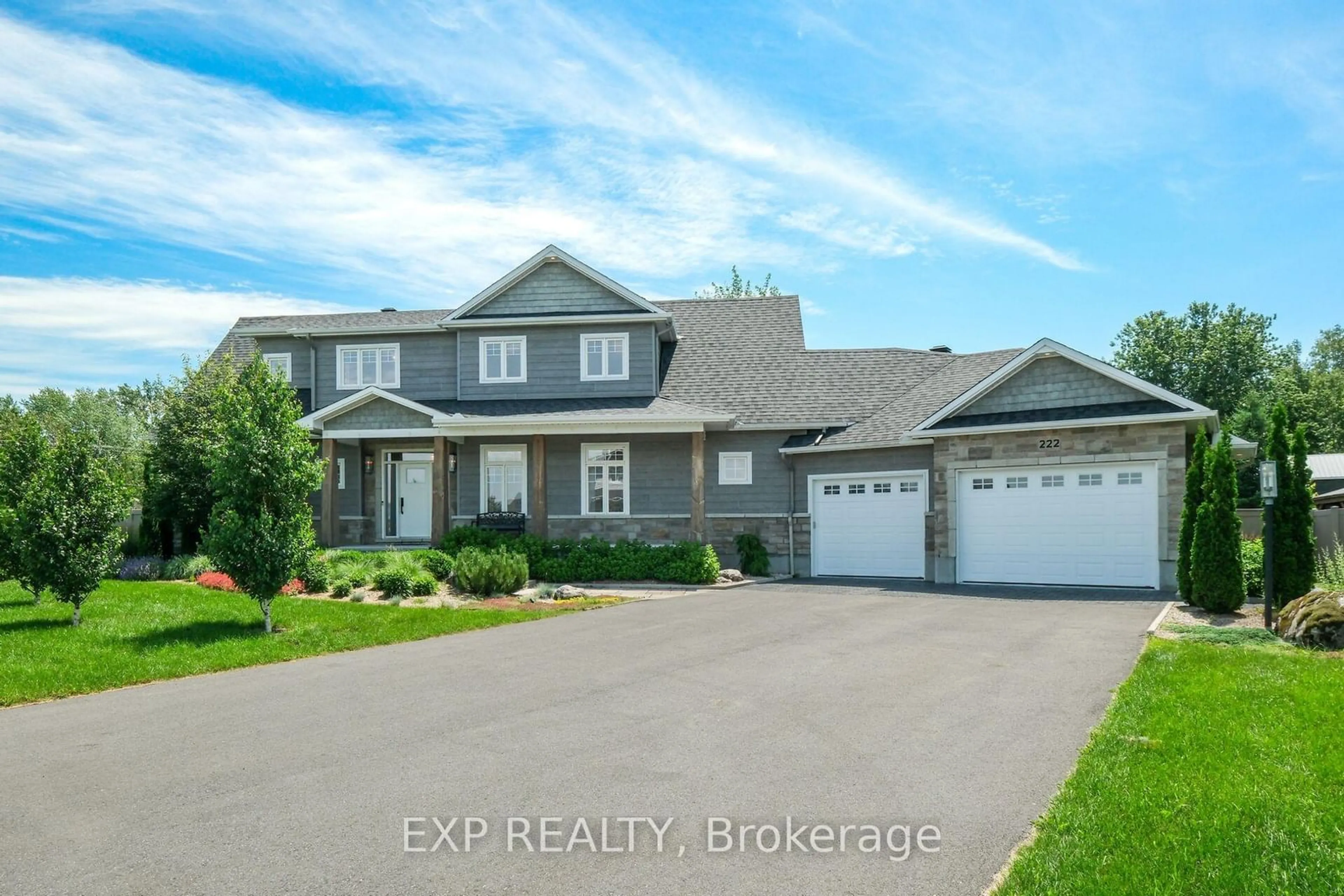 A pic from outside/outdoor area/front of a property/back of a property/a pic from drone, street for 222 Pioneer Rd, Russell Ontario K4R 0E1