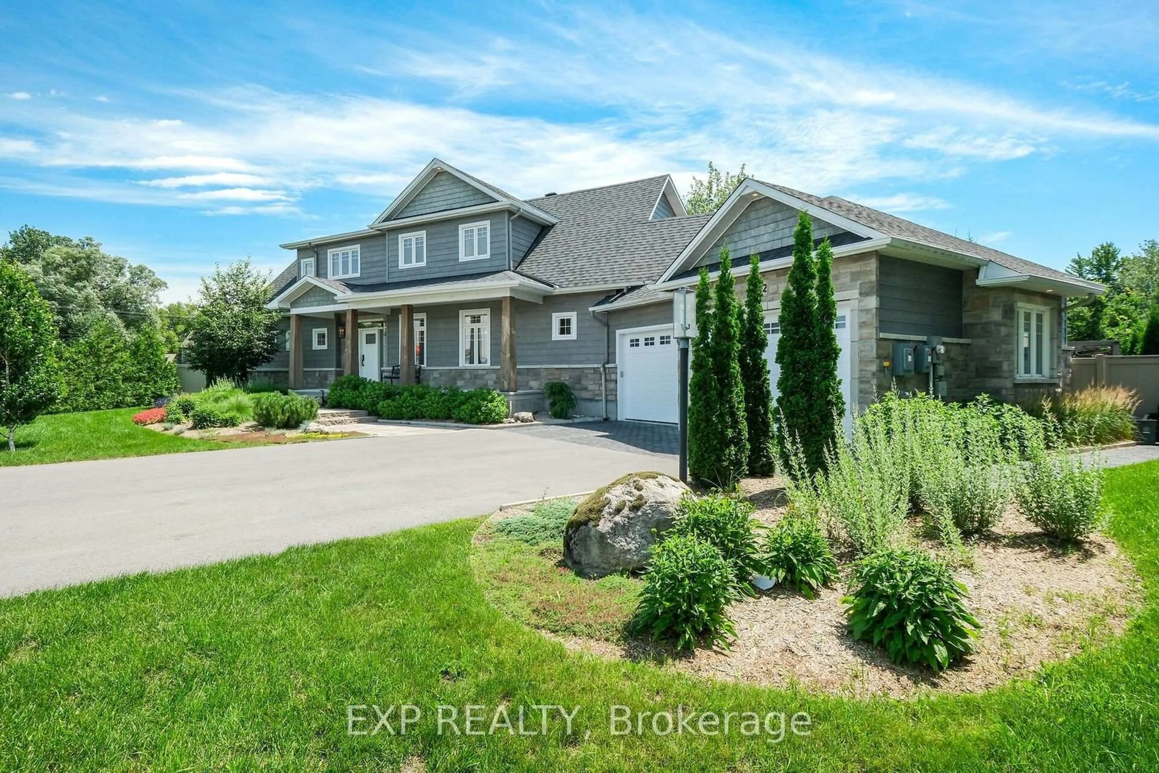 A pic from outside/outdoor area/front of a property/back of a property/a pic from drone, street for 222 Pioneer Rd, Russell Ontario K4R 0E1