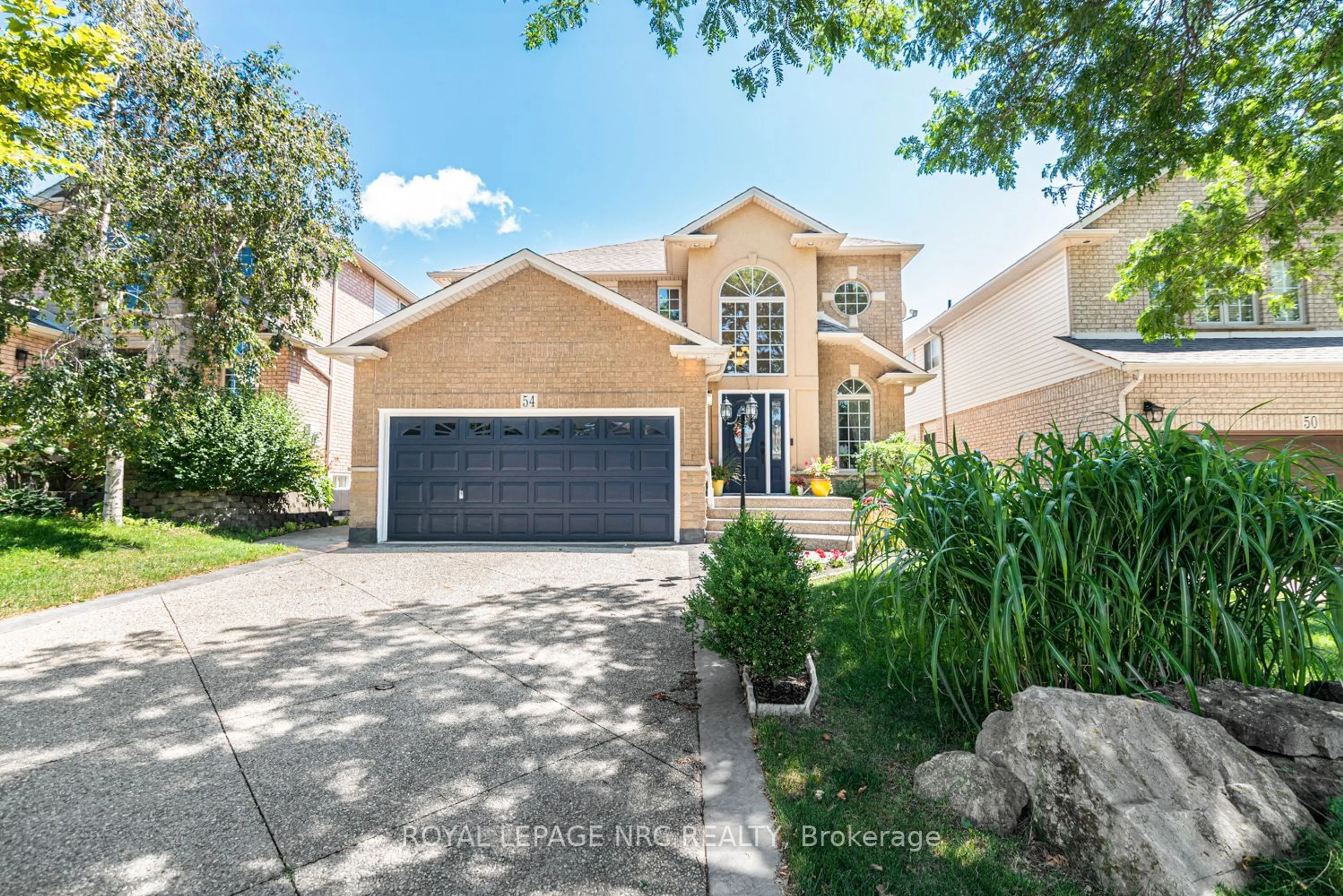 Home with brick exterior material, street for 54 Stonepine Cres, Hamilton Ontario L9C 7T7