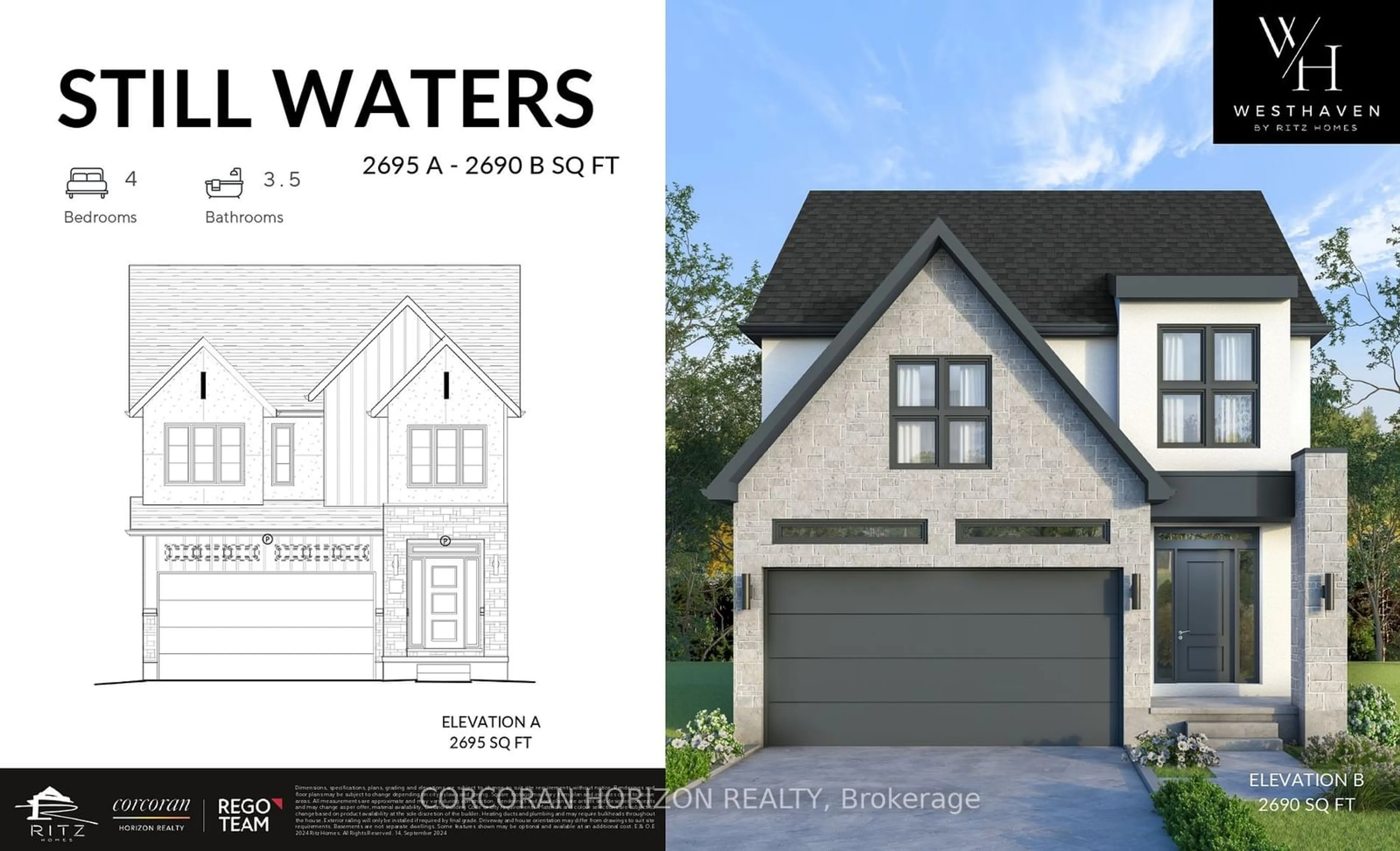 Home with brick exterior material, water/lake/river/ocean view for LT 17 Westhaven St, Waterloo Ontario N2T 0A4