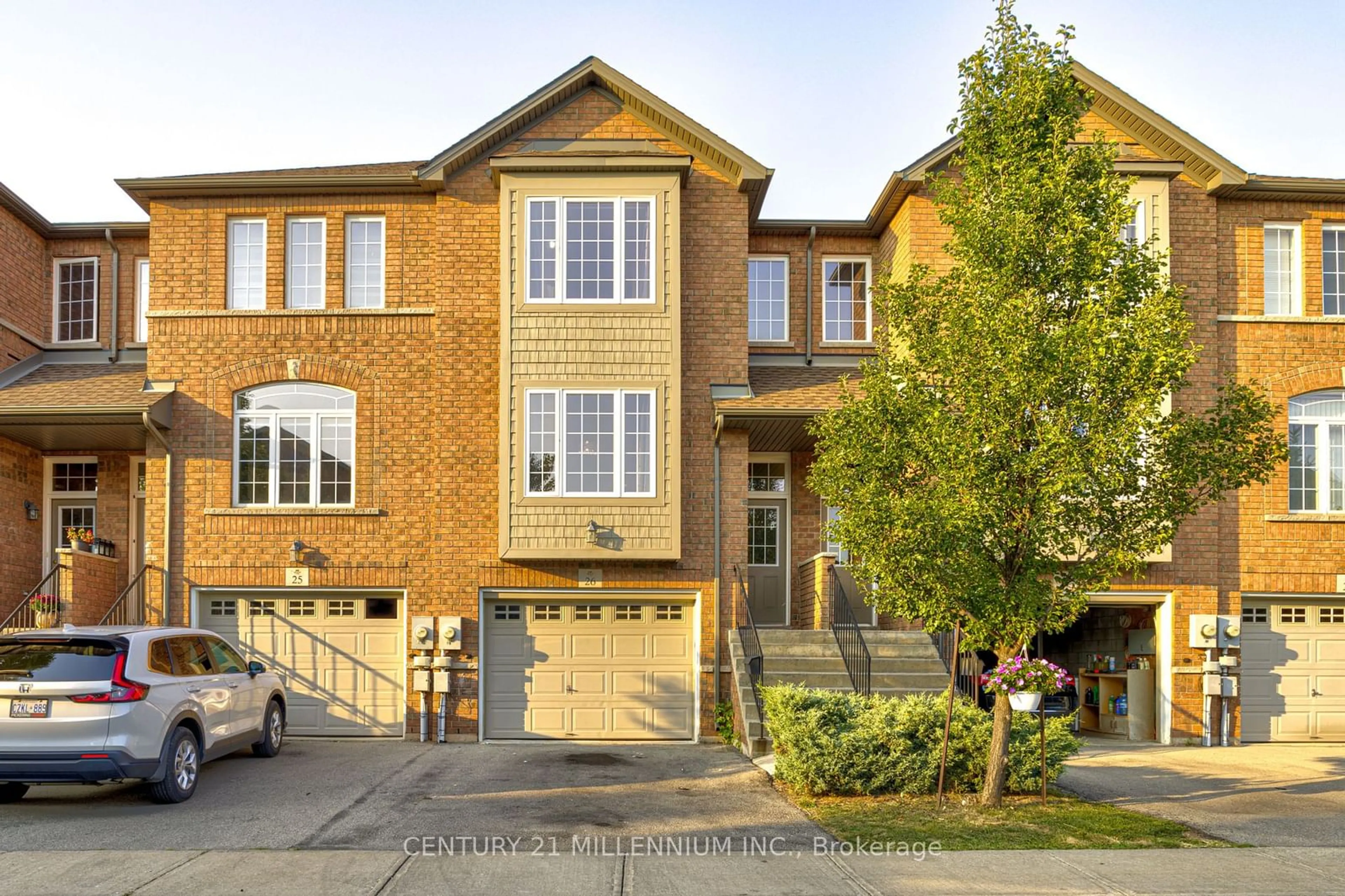 Home with brick exterior material, street for 151 Green Rd #26, Hamilton Ontario L8G 3X2