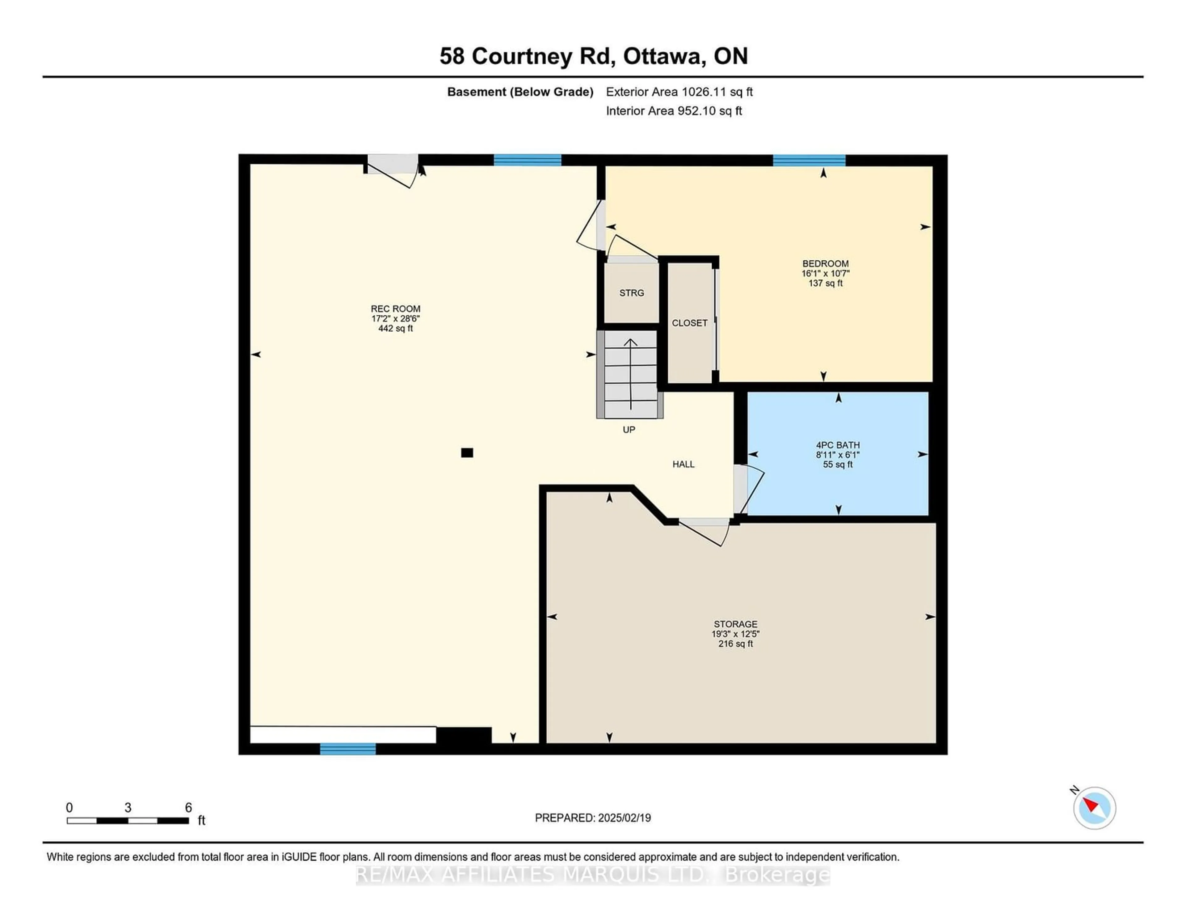 Floor plan for 58 Courtney Rd, Kanata Ontario K2L 1L8