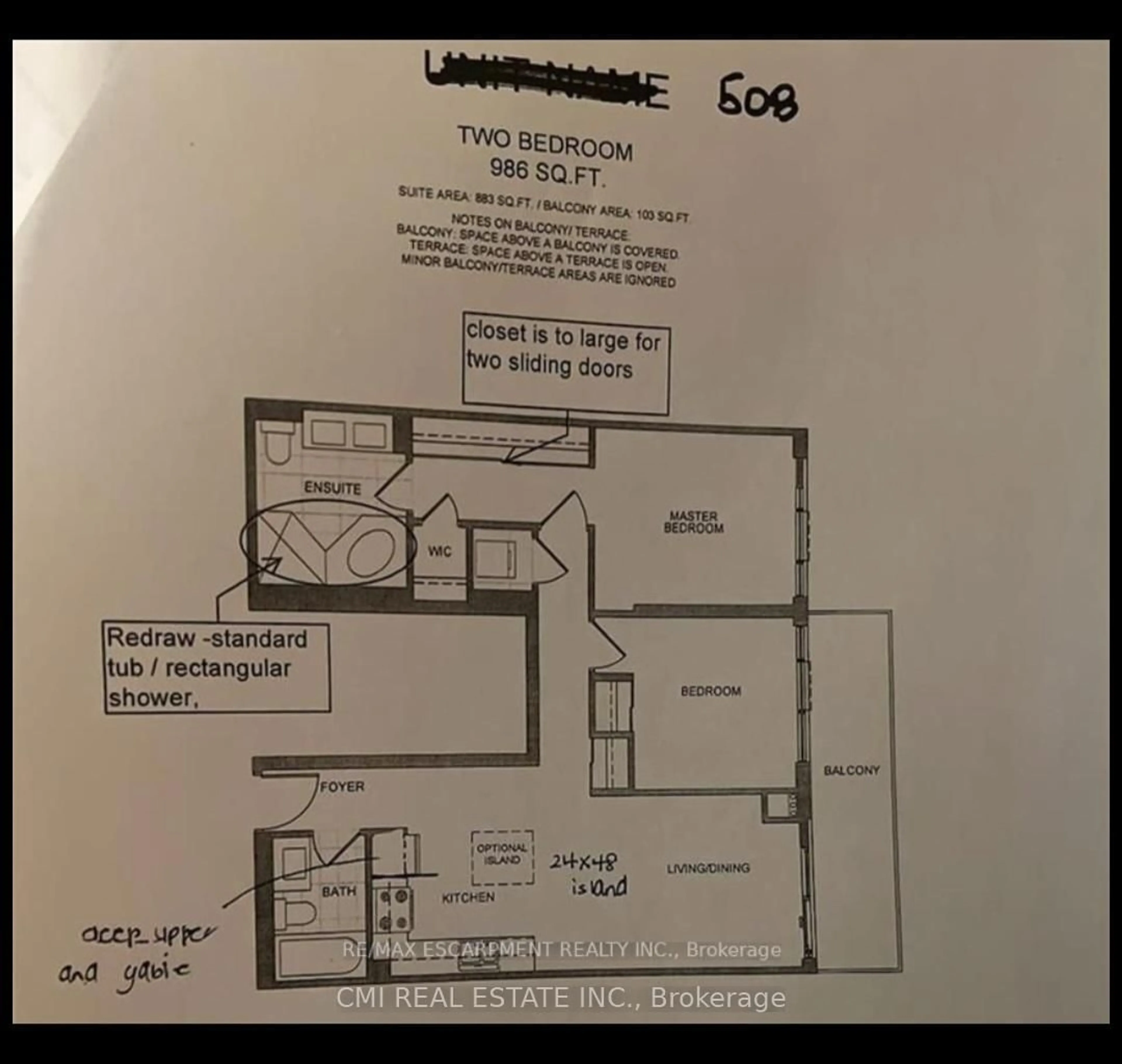 Floor plan for 550 North Service Rd #508, Grimsby Ontario L3M 4E8