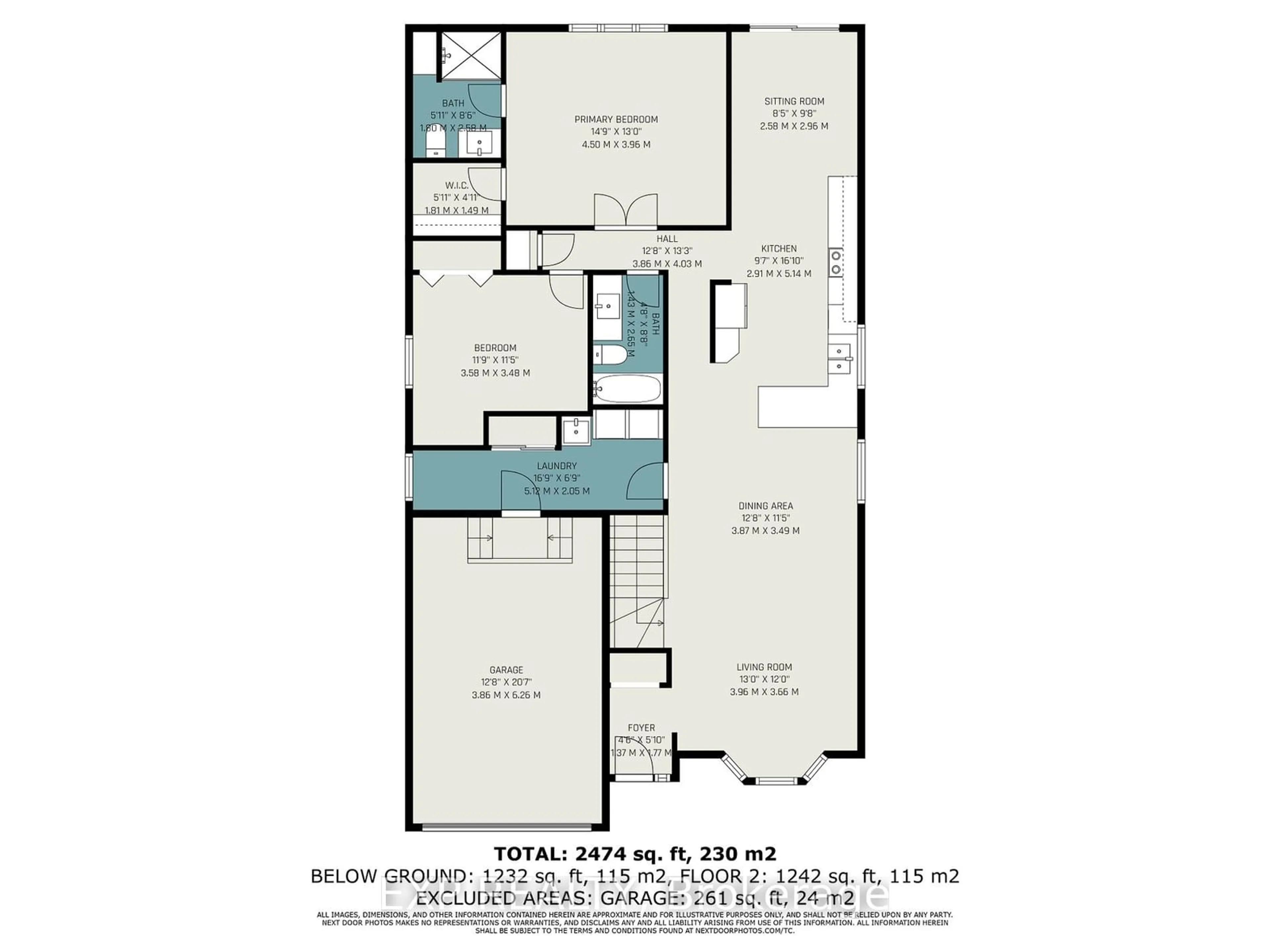 Floor plan for 72 Newcastle Ave, Kanata Ontario K2K 3B5