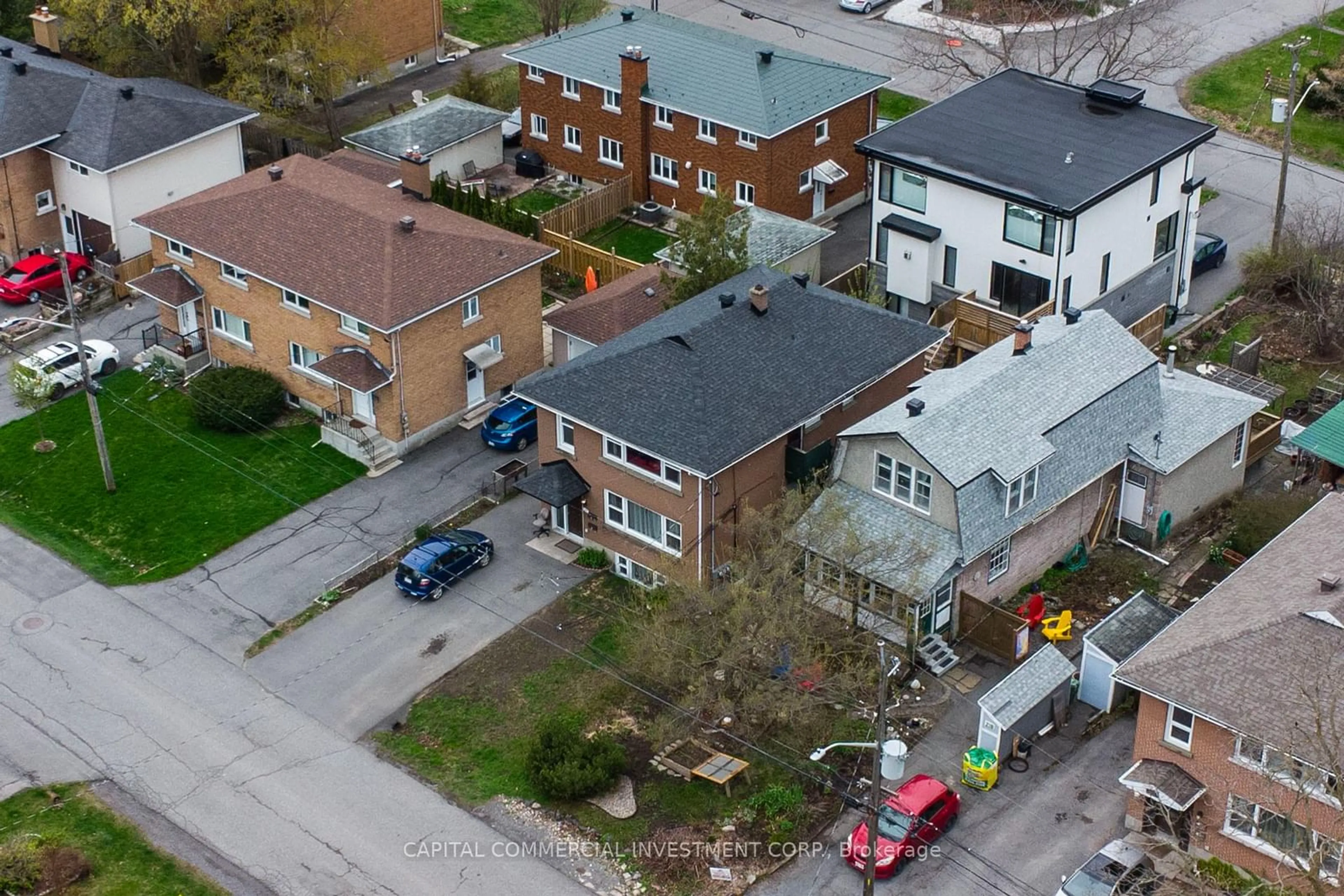 A pic from outside/outdoor area/front of a property/back of a property/a pic from drone, street for 220 Compton Ave, Woodroffe Ontario K2B 5A9