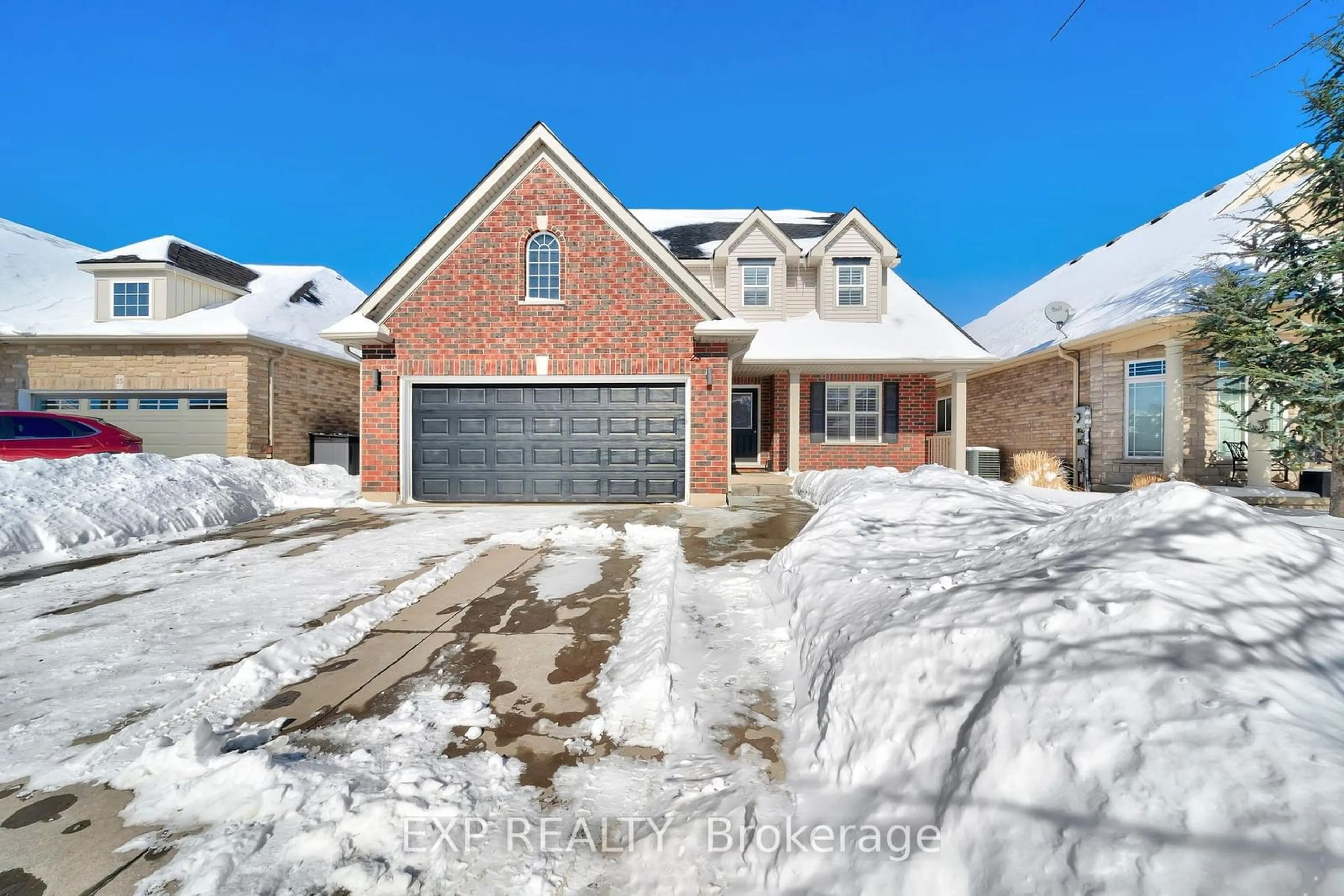 Home with brick exterior material, street for 23 Wilfrid Laurier Cres, St. Catharines Ontario L2P 0A4