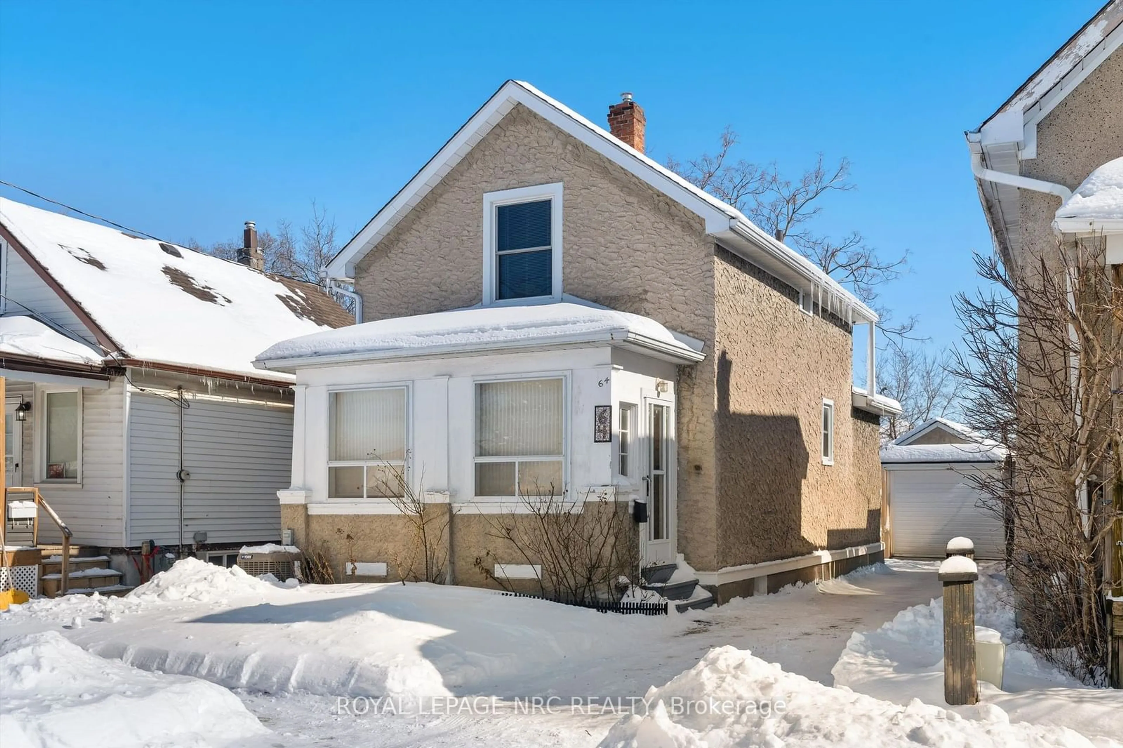 Home with brick exterior material, street for 64 Haynes Ave, St. Catharines Ontario L2R 3Z3