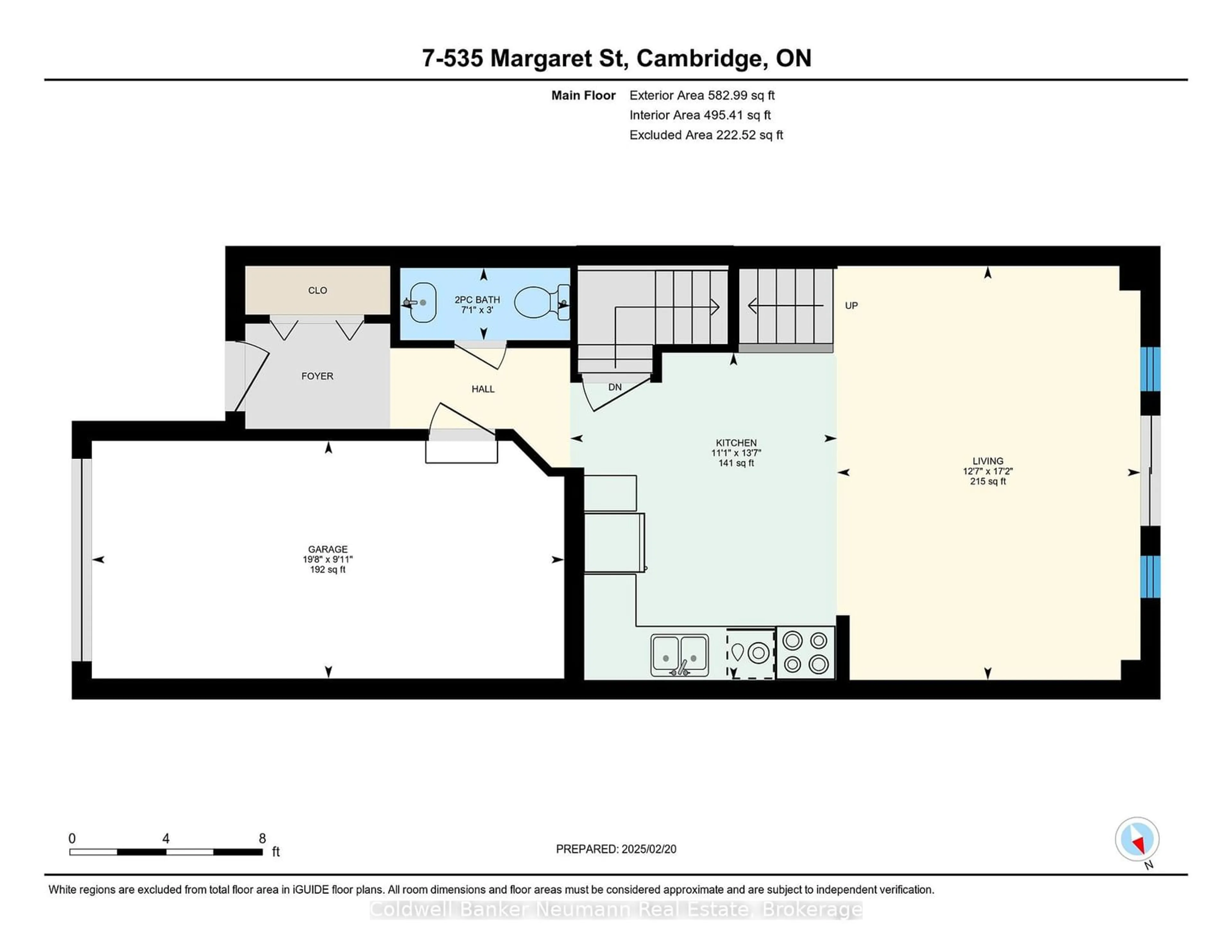 Floor plan for 535 Margaret St #7, Cambridge Ontario N3H 0A5