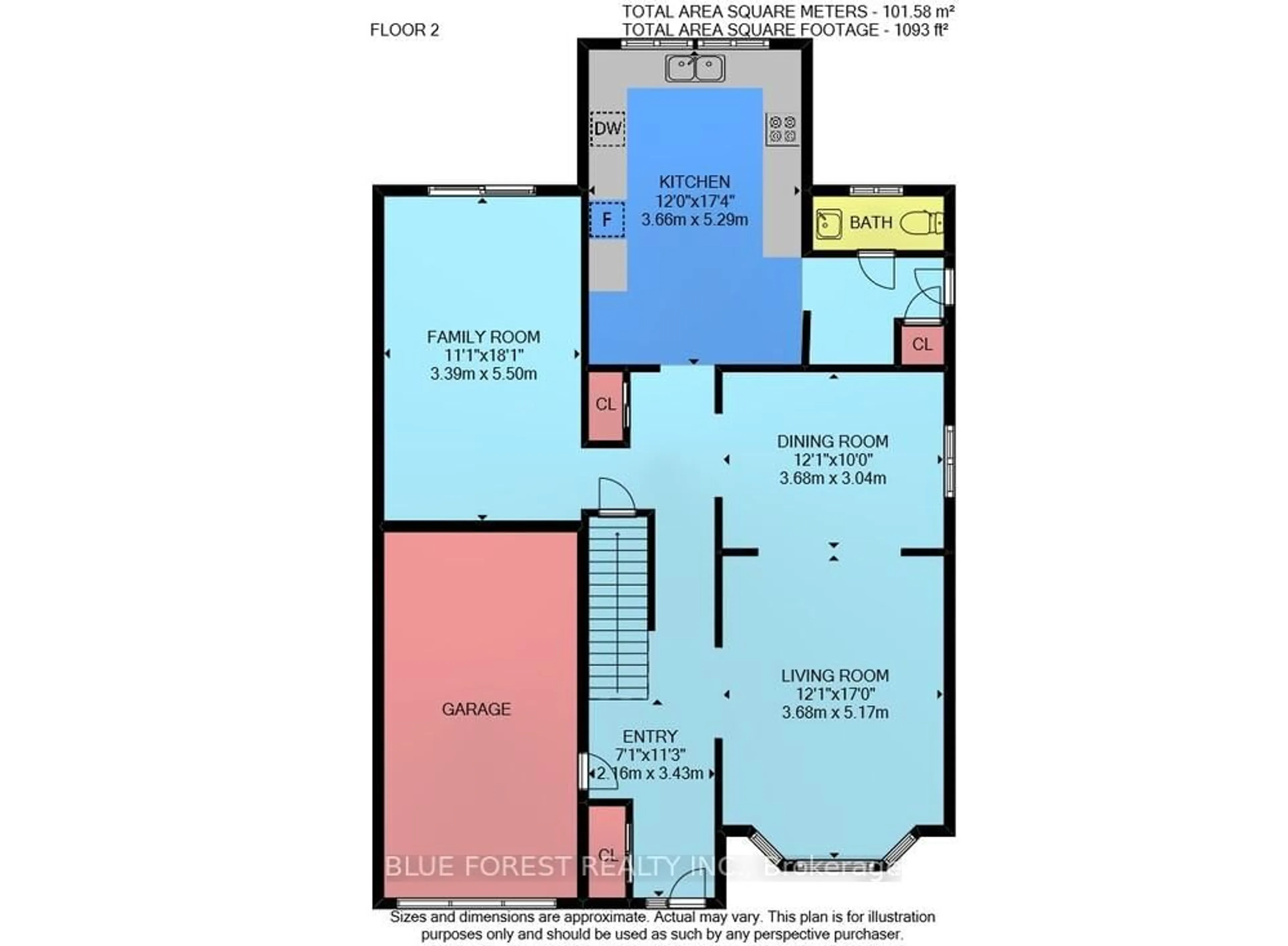 Floor plan for 6 Hillhead Rd, London Ontario N6E 2P8