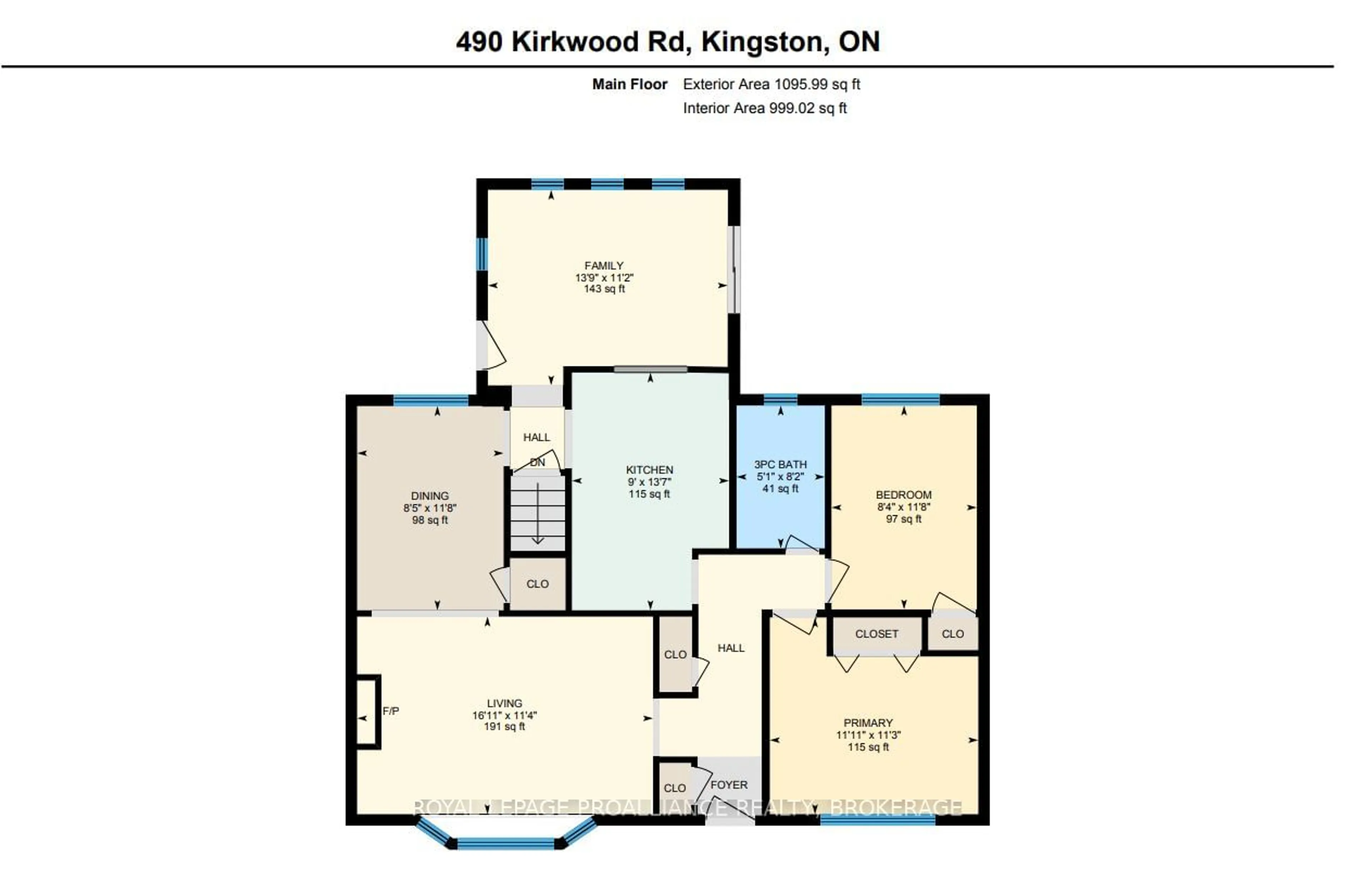 Floor plan for 490 Kirkwood Rd, Kingston Ontario K7M 3X2