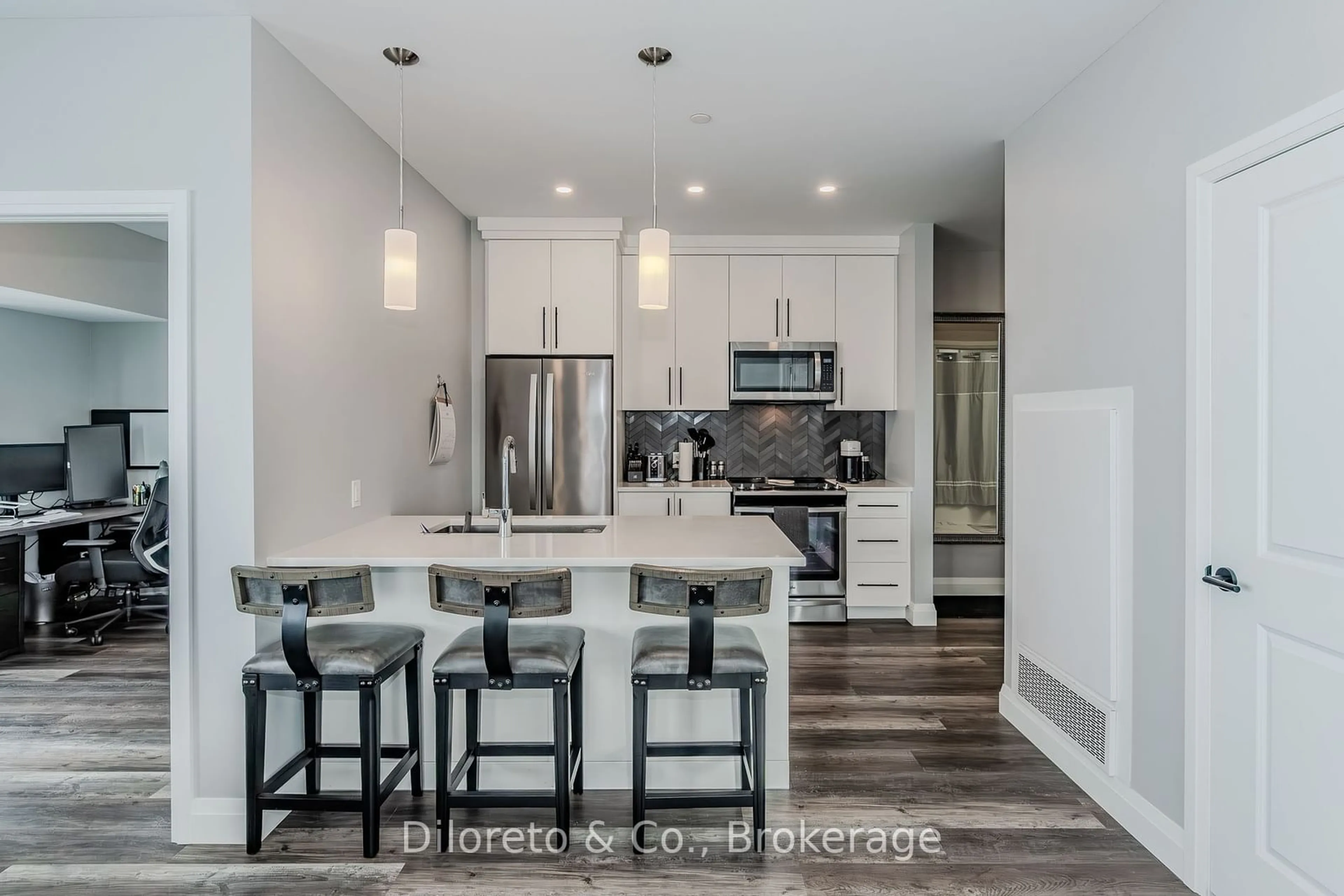 Open concept kitchen, unknown for 332 Gosling Gdns #215, Guelph Ontario N1L 0P8