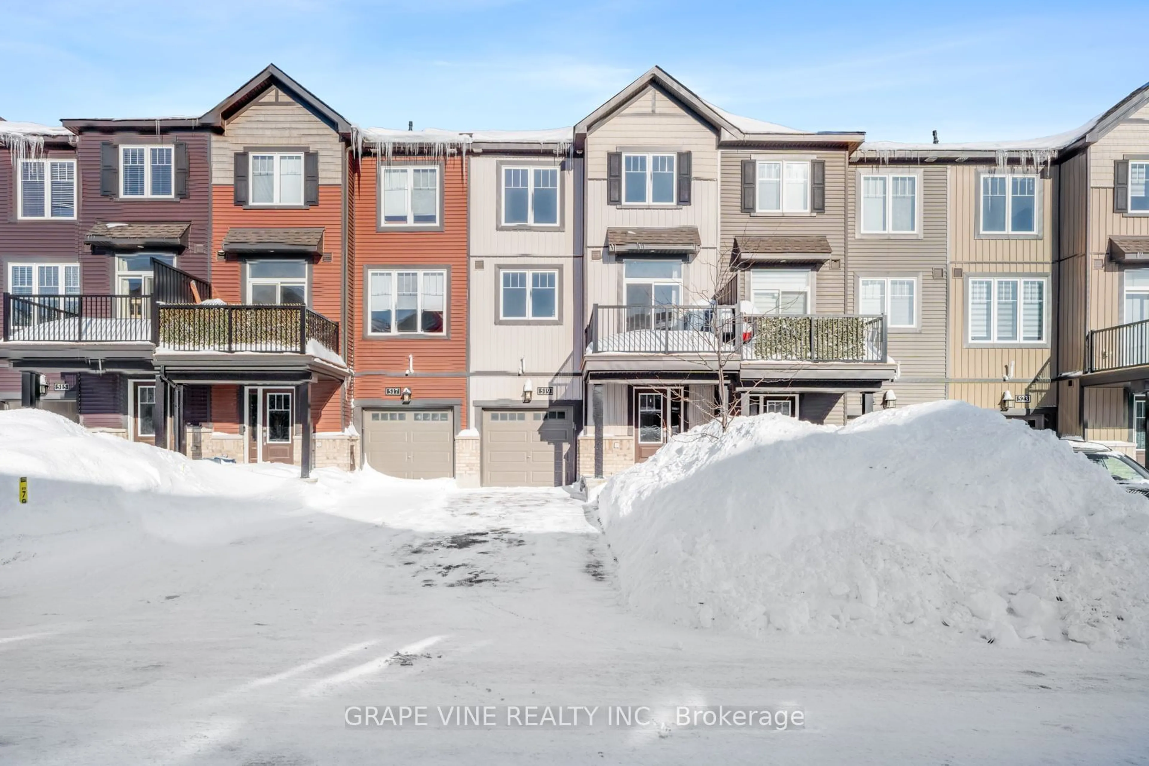 A pic from outside/outdoor area/front of a property/back of a property/a pic from drone, mountain view for 519 Galmoy Way, Barrhaven Ontario K2J 6V1