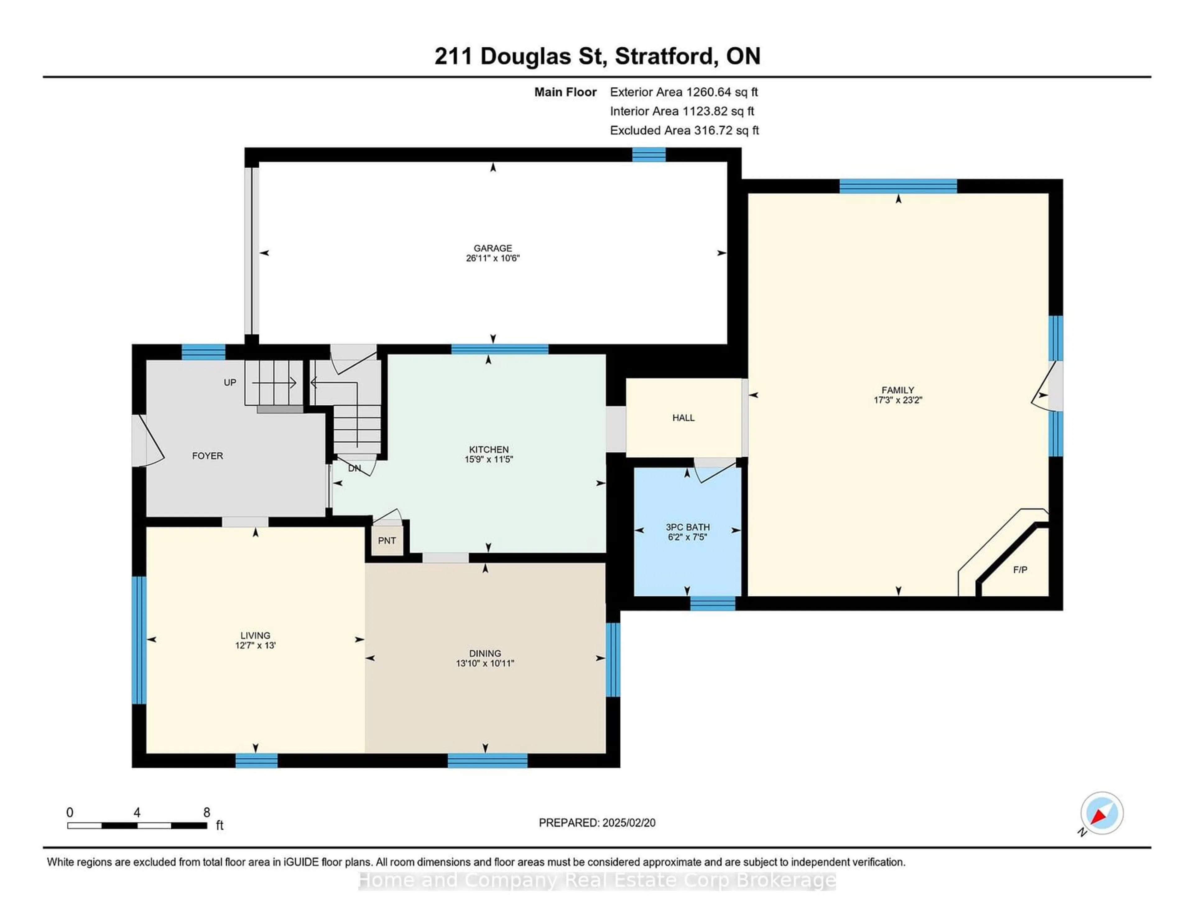 Floor plan for 211 Douglas St, Stratford Ontario N5A 5P8