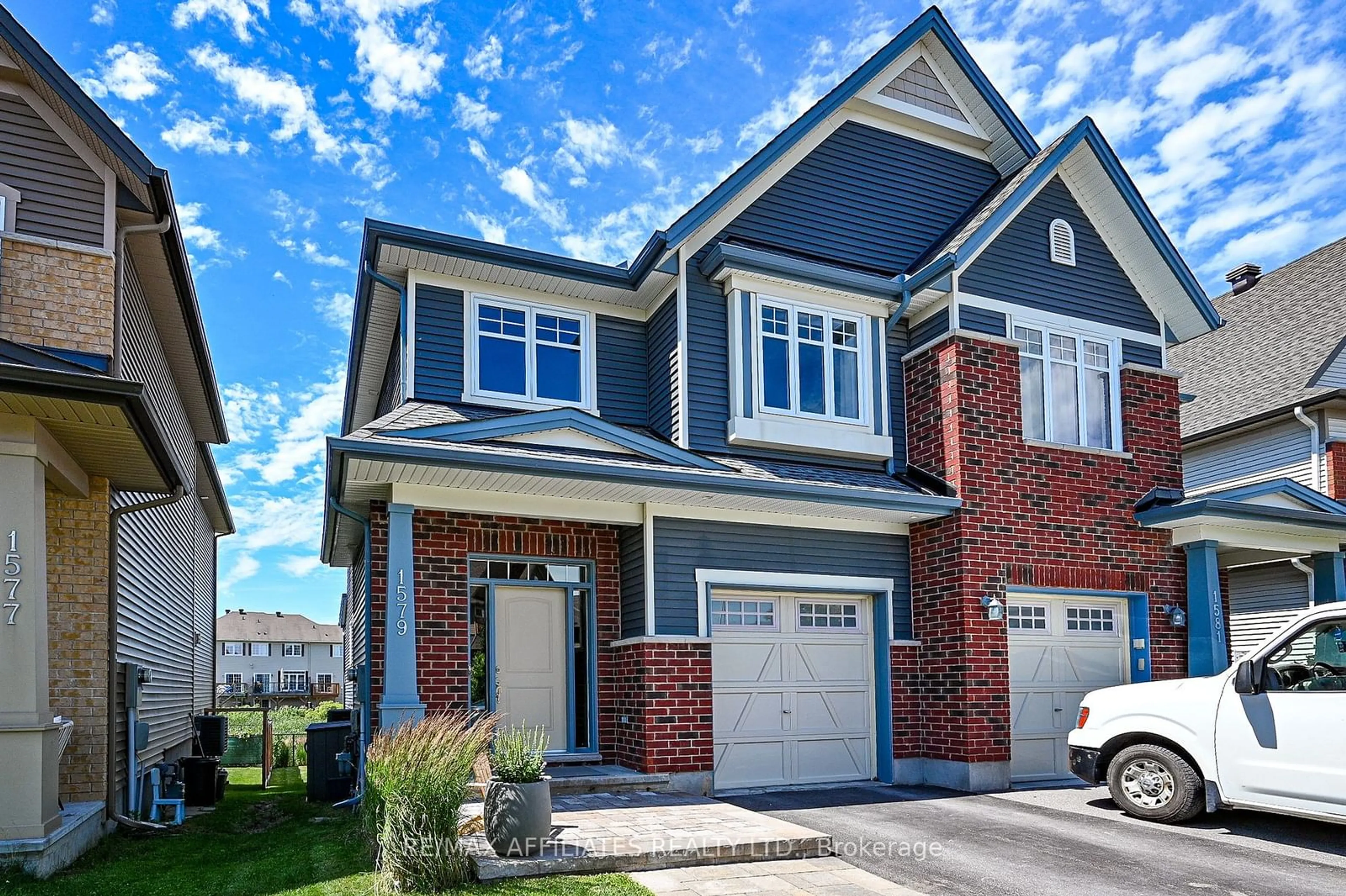 Home with brick exterior material, street for 1579 Carronbridge Circ, Kanata Ontario K2M 0G5