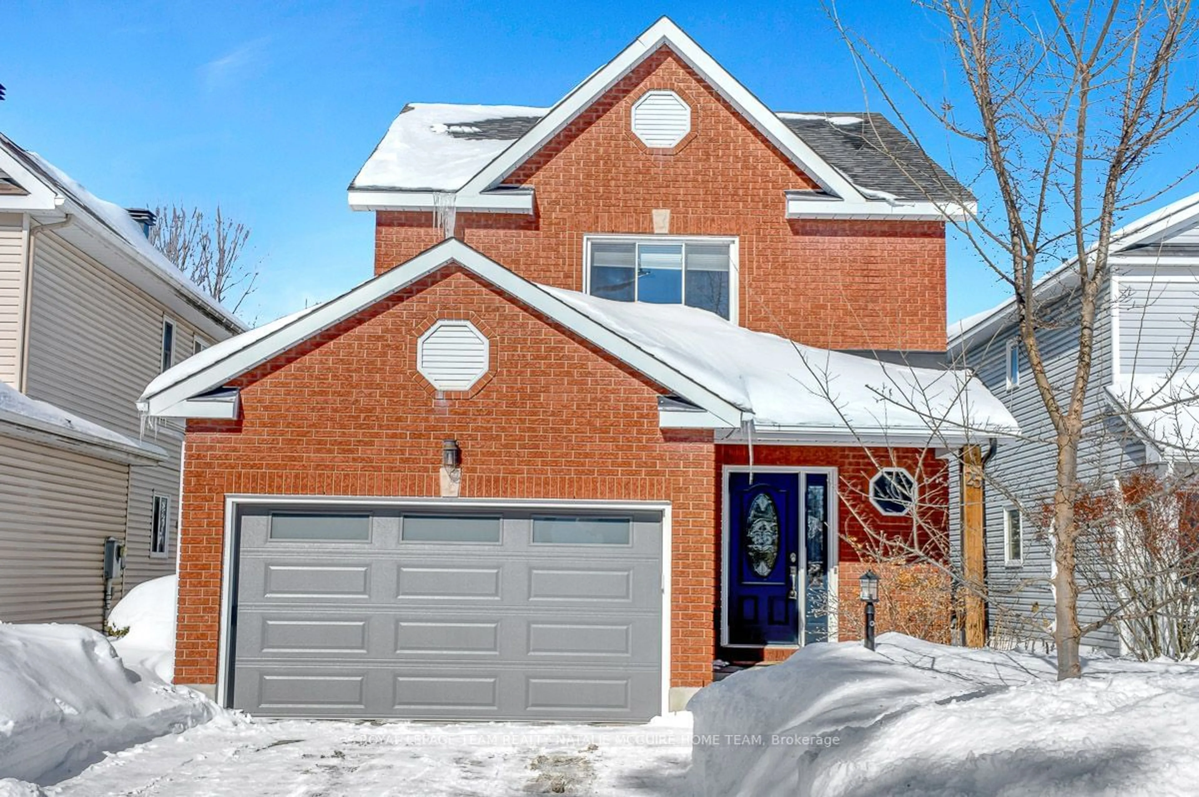 Home with brick exterior material, street for 25 SARRAZIN Way, Barrhaven Ontario K2J 4A5